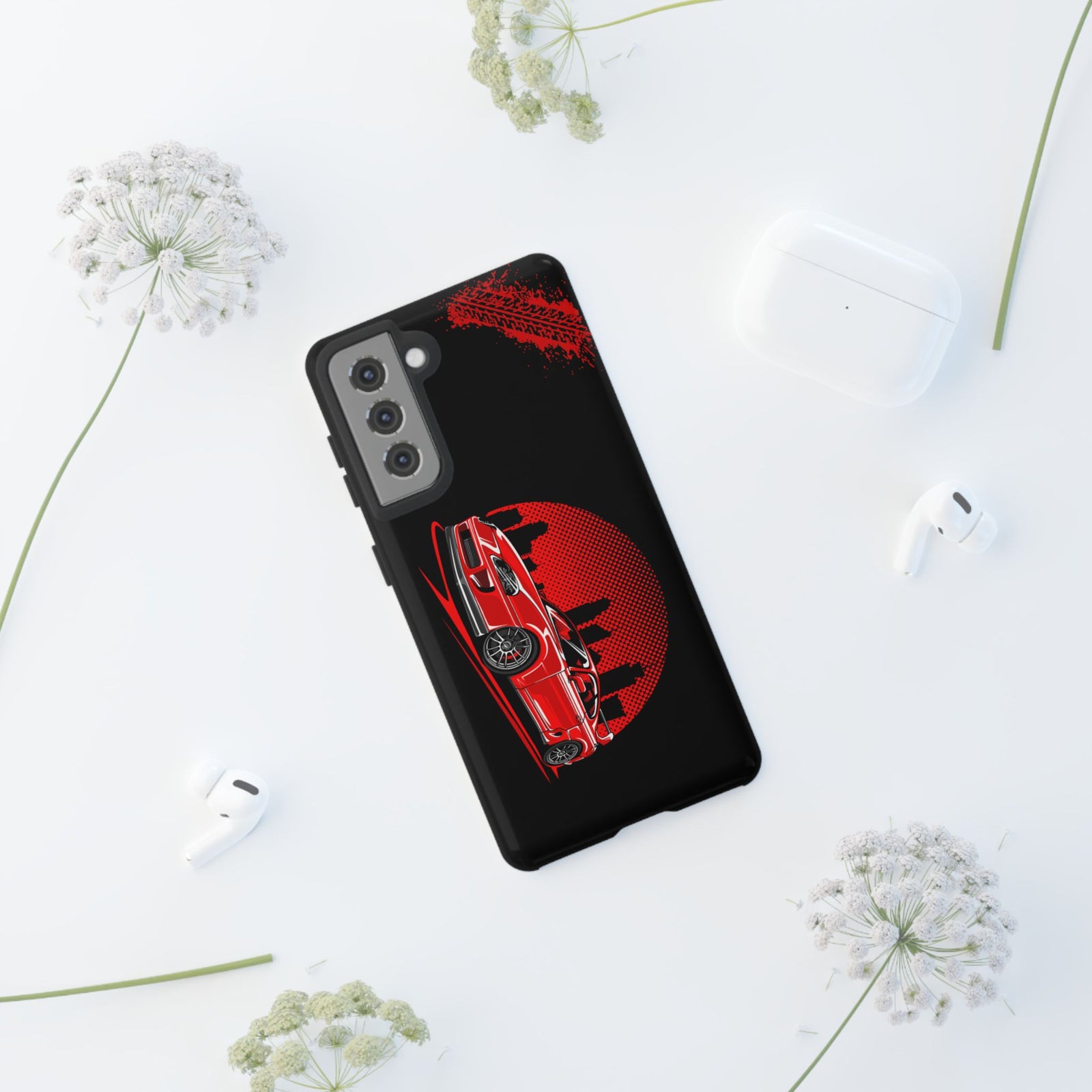 MKIV A80 Supra 2JZ Red City Tough Phone Case | JDM Car Guy Gift