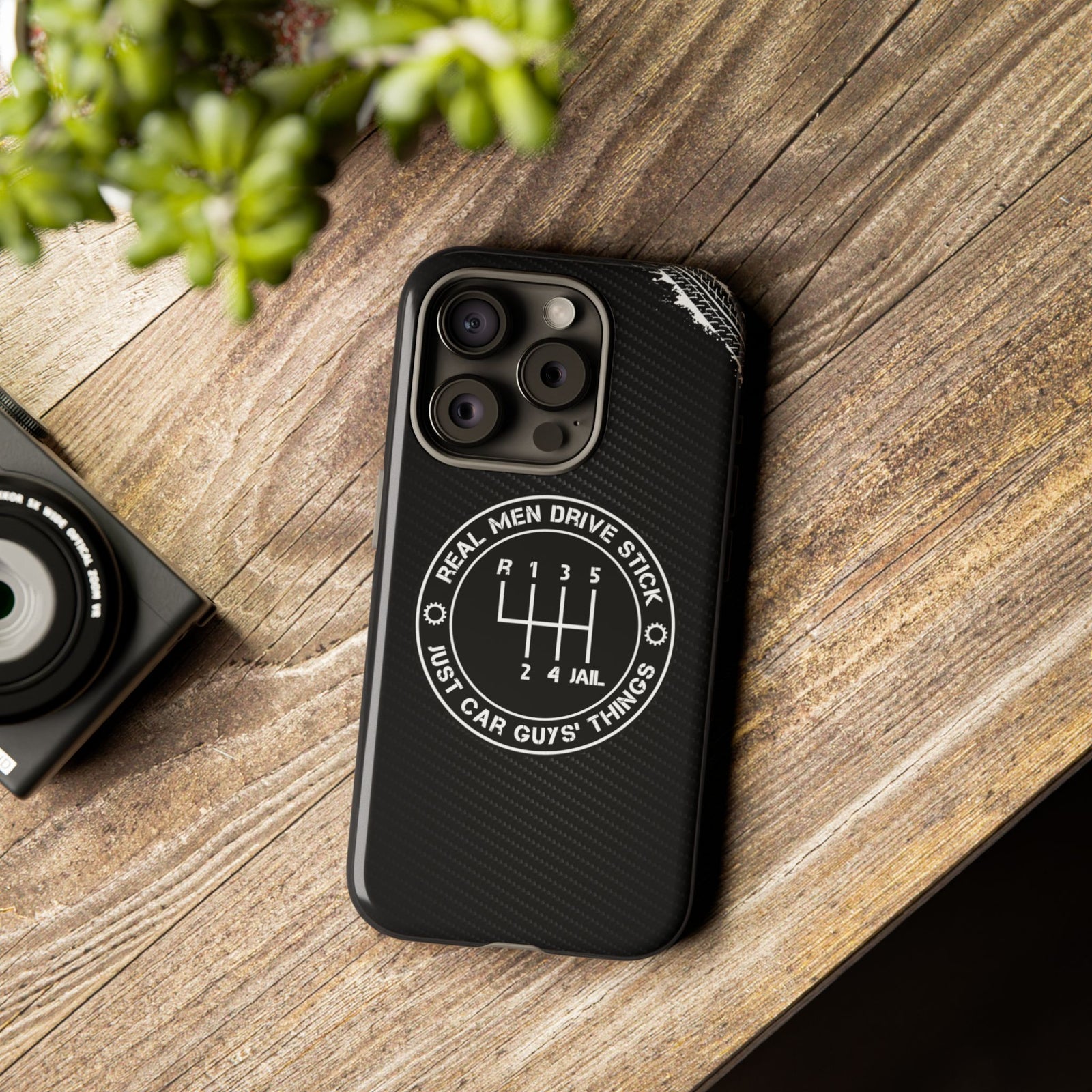 Real Men Drive Stick Manual Transmission Tough Phone Case | Car Guy Gift