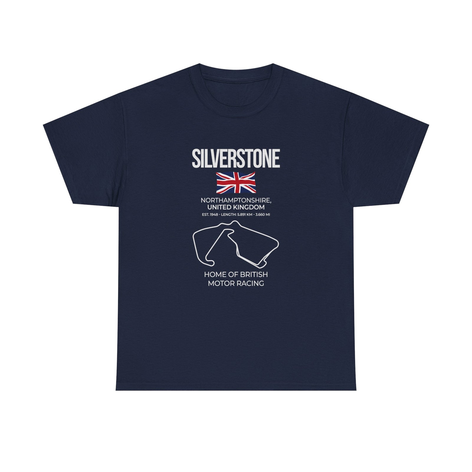 Silverstone Race Track T-Shirt shirt - great gift for car fans