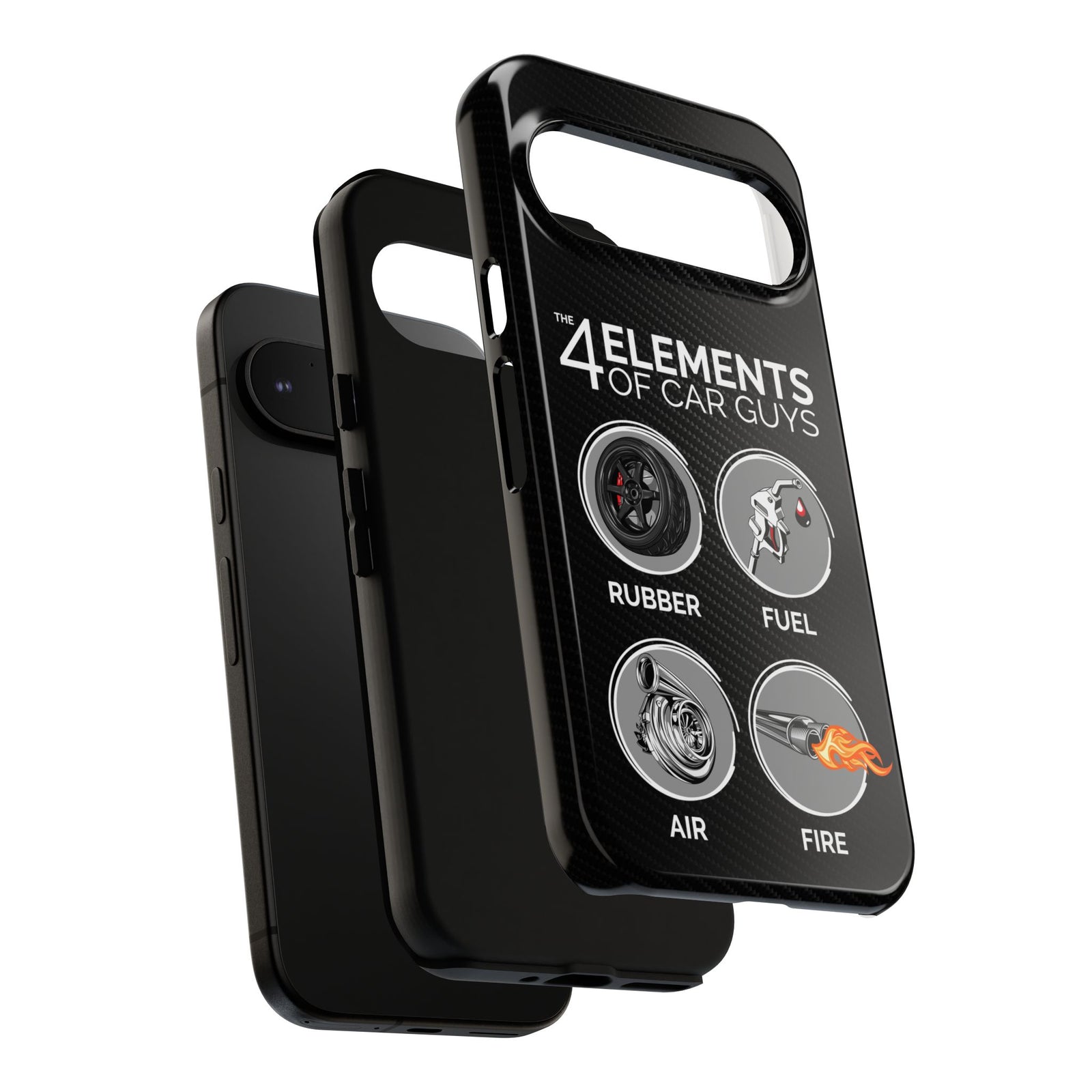 The 4 Elements of Car Guys Tough Phone Case | Funny Car Lover Gift