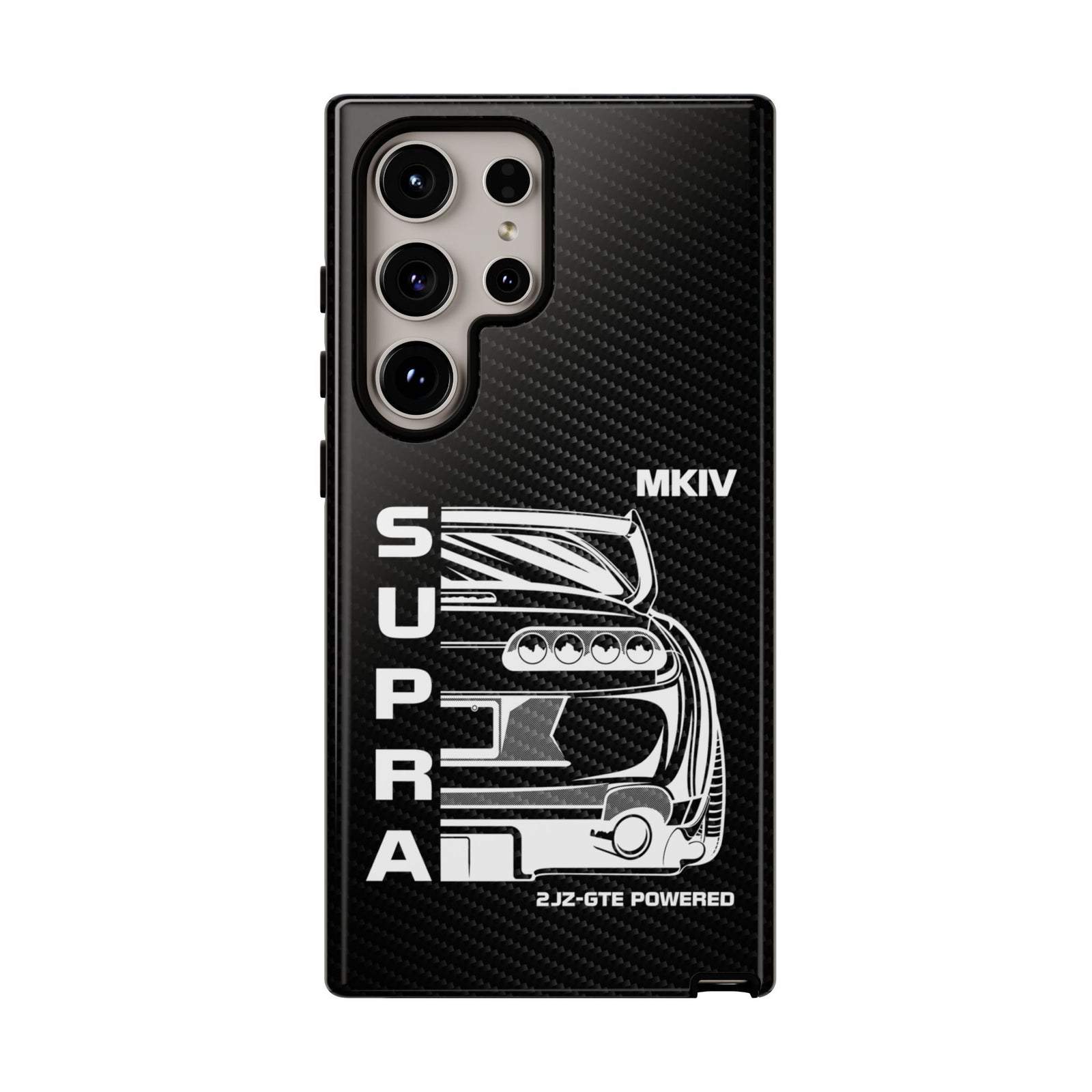 JDM Back View Tough Phone Case - Samsung Galaxy S24 Ultra, glossy, front view