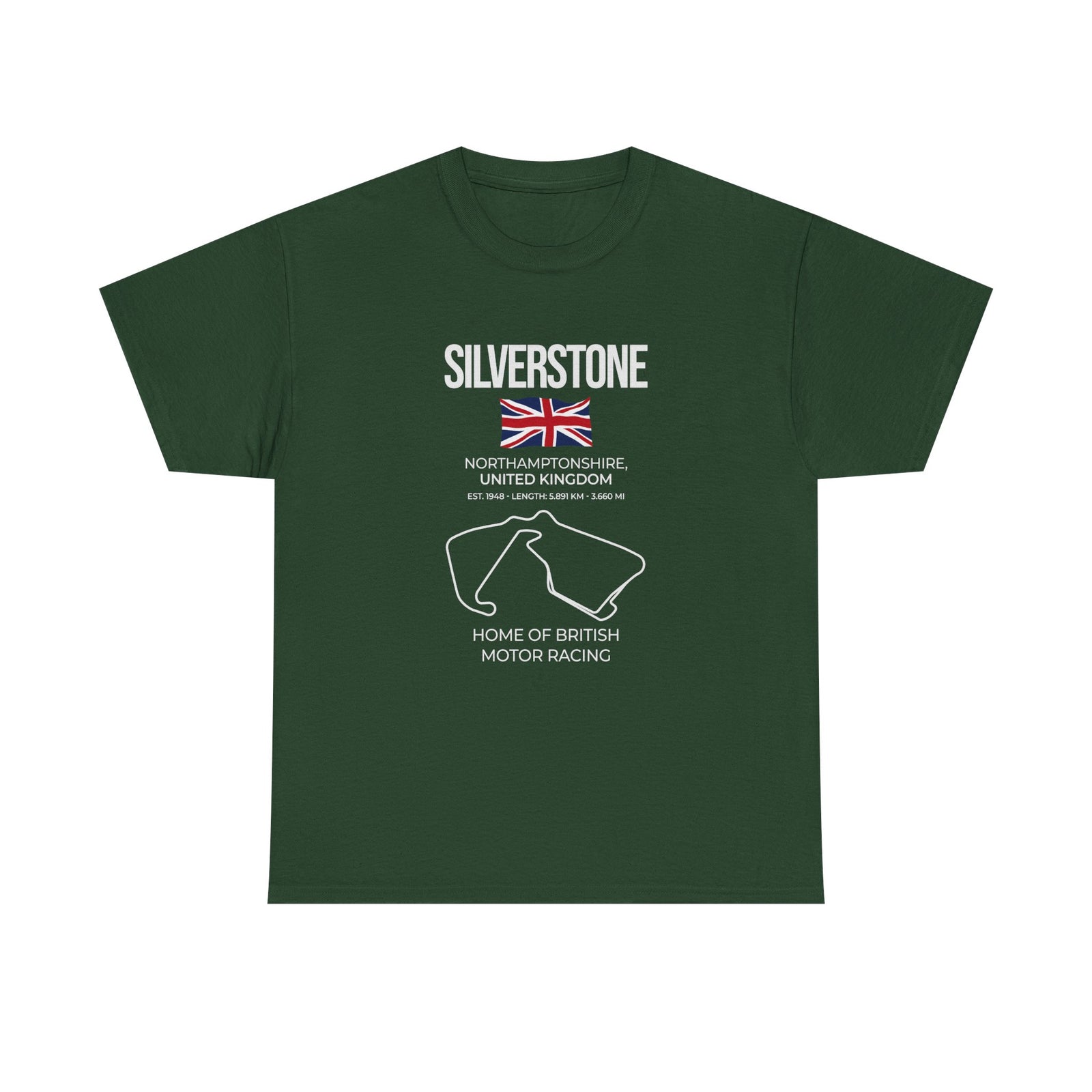 Silverstone Race Track T-Shirt shirt color variant - car guy gift