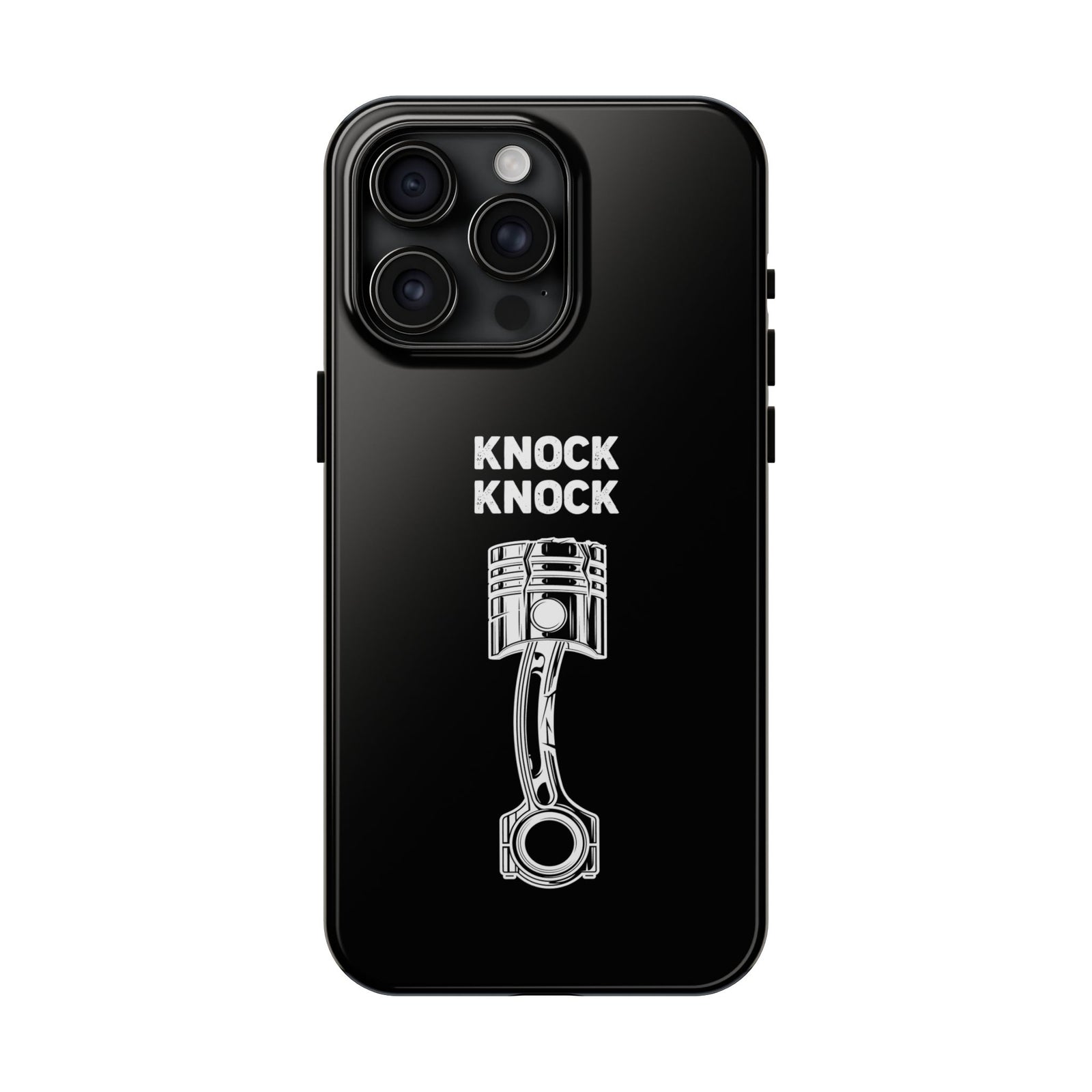 Knock Knock Broken Piston Phone Case | Funny Mechanic Car Guy Gift