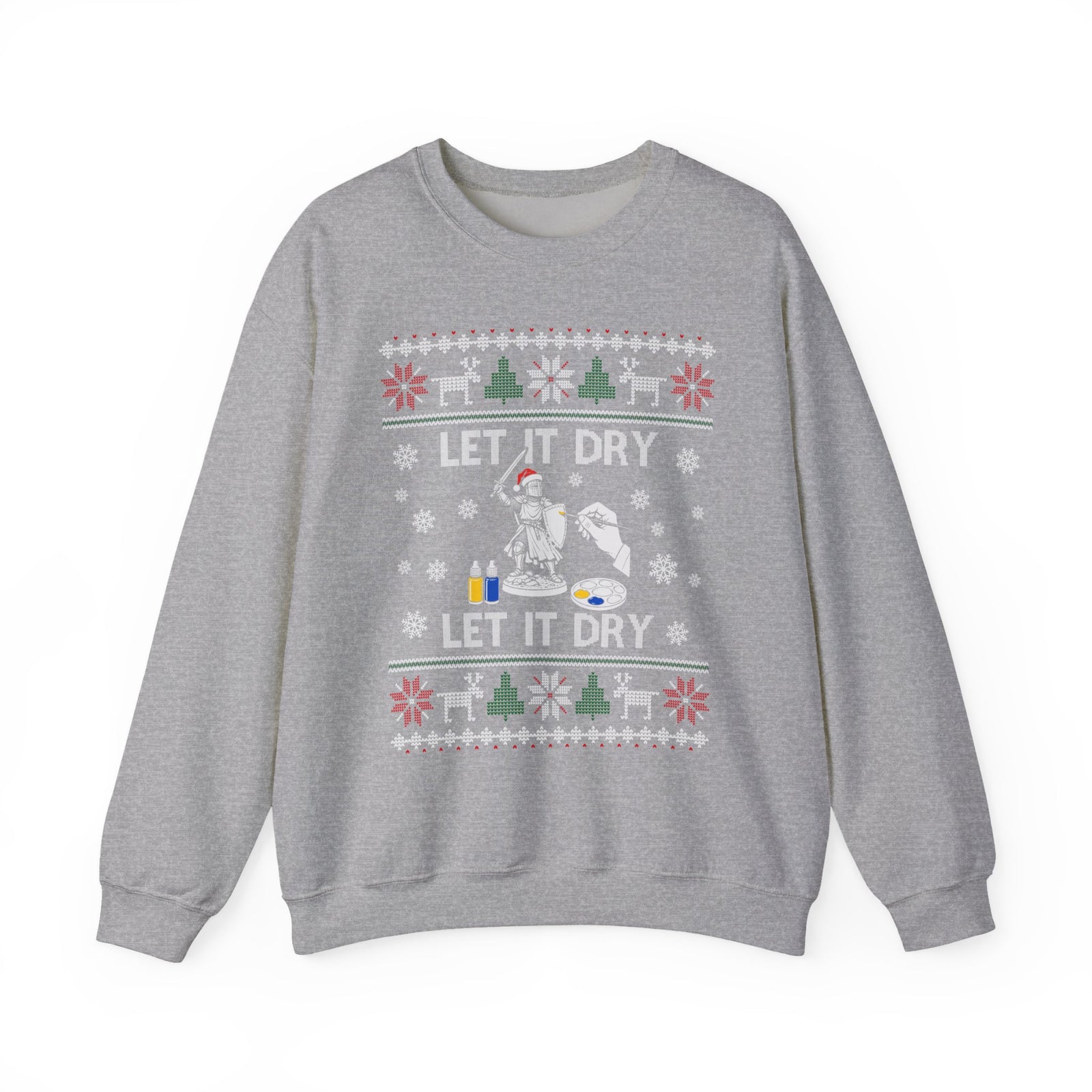 Let It Dry Christmas Sweatshirt in Sport Grey