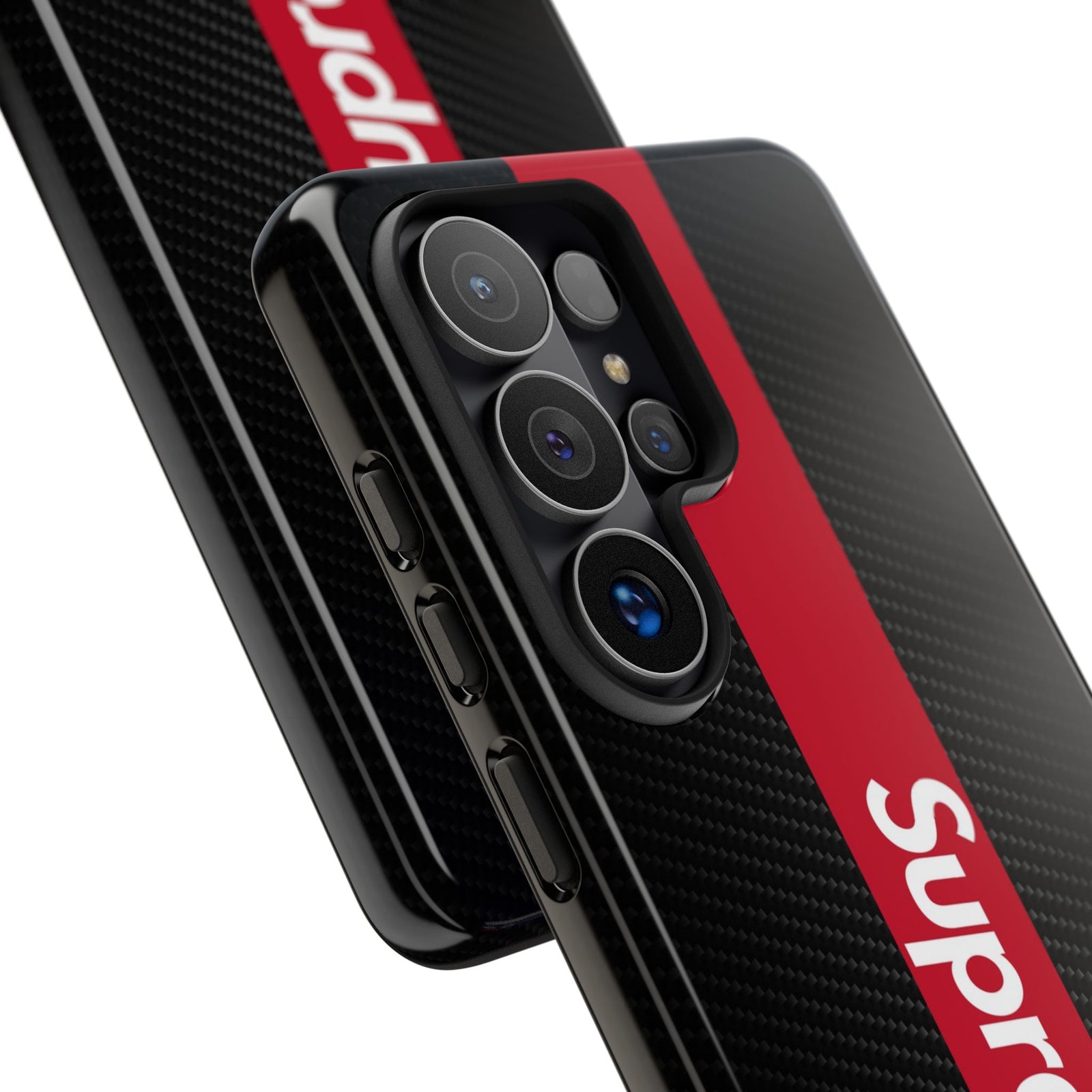 JDM Style Design Tough Phone Case - Samsung Galaxy S24 Ultra, glossy, edge and port close-up