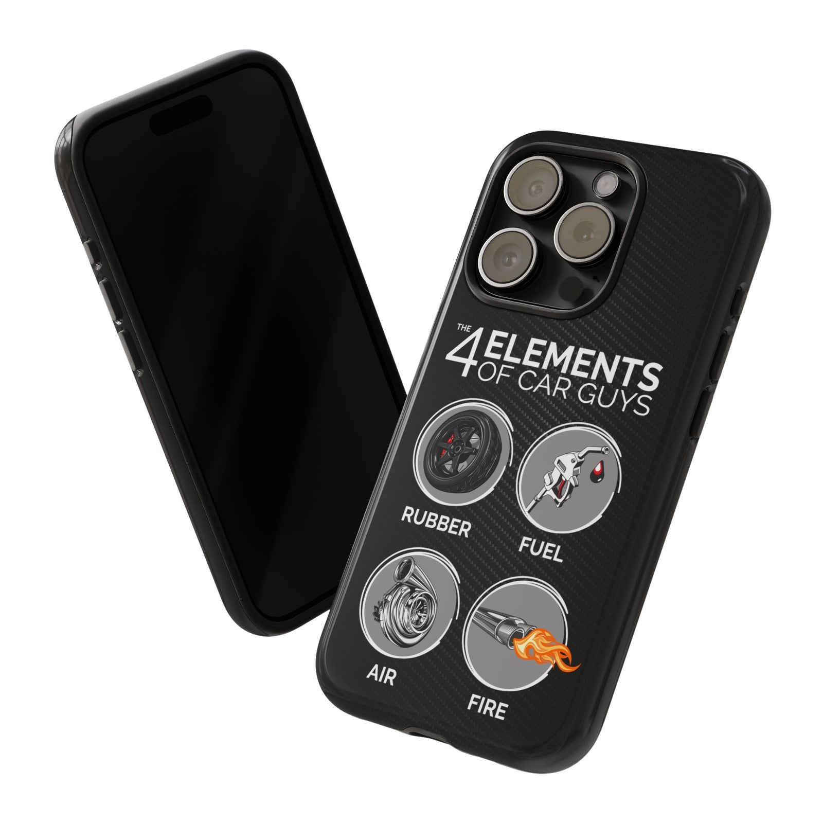 The 4 Elements of Car Guys Tough Phone Case | Funny Car Lover Gift