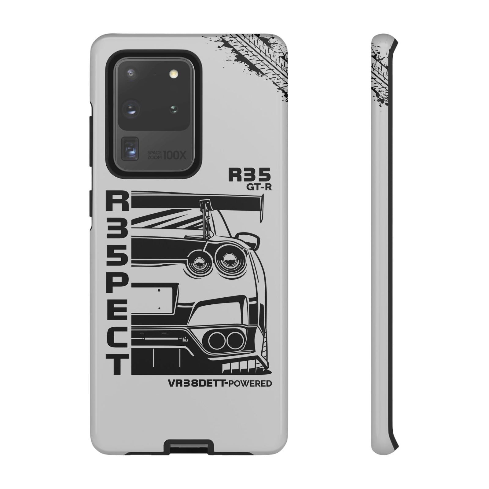 JDM Front View Tough Phone Case - Samsung Galaxy S20 Ultra, glossy, front and side view