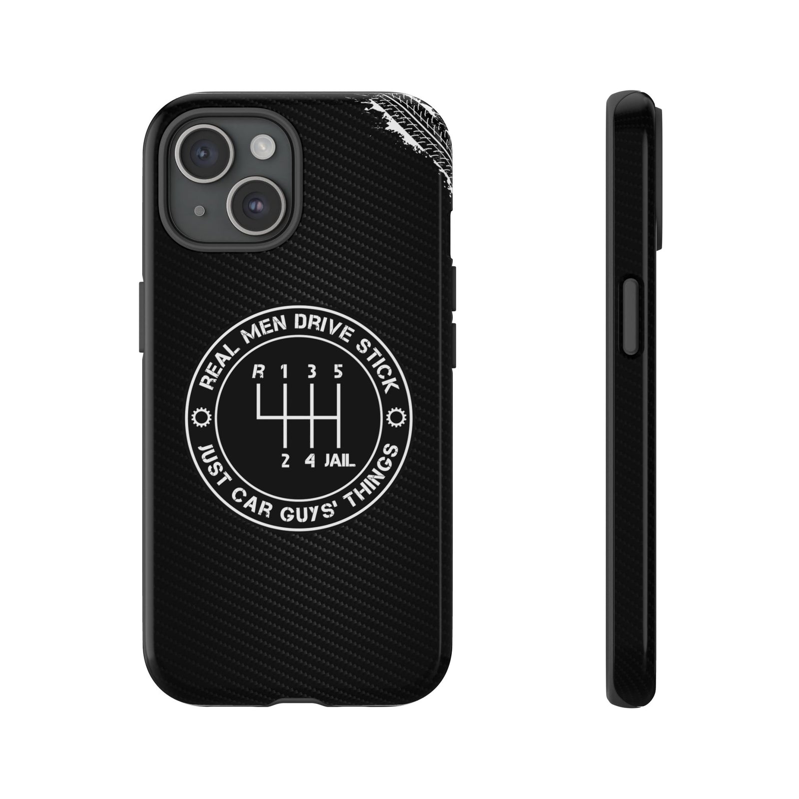 Real Men Drive Stick Manual Transmission Tough Phone Case | Car Guy Gift