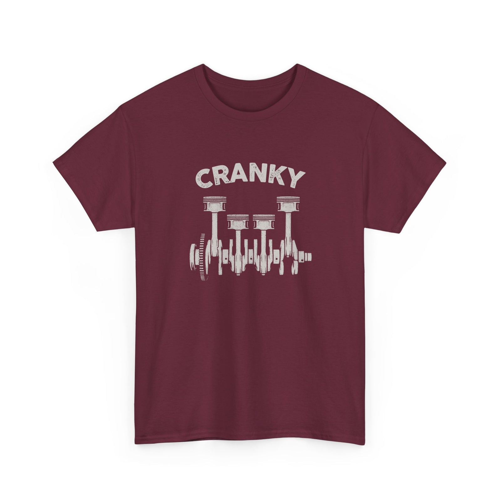 Cranky Mechanic T-Shirt | Funny Crankshaft Car Guy Tee