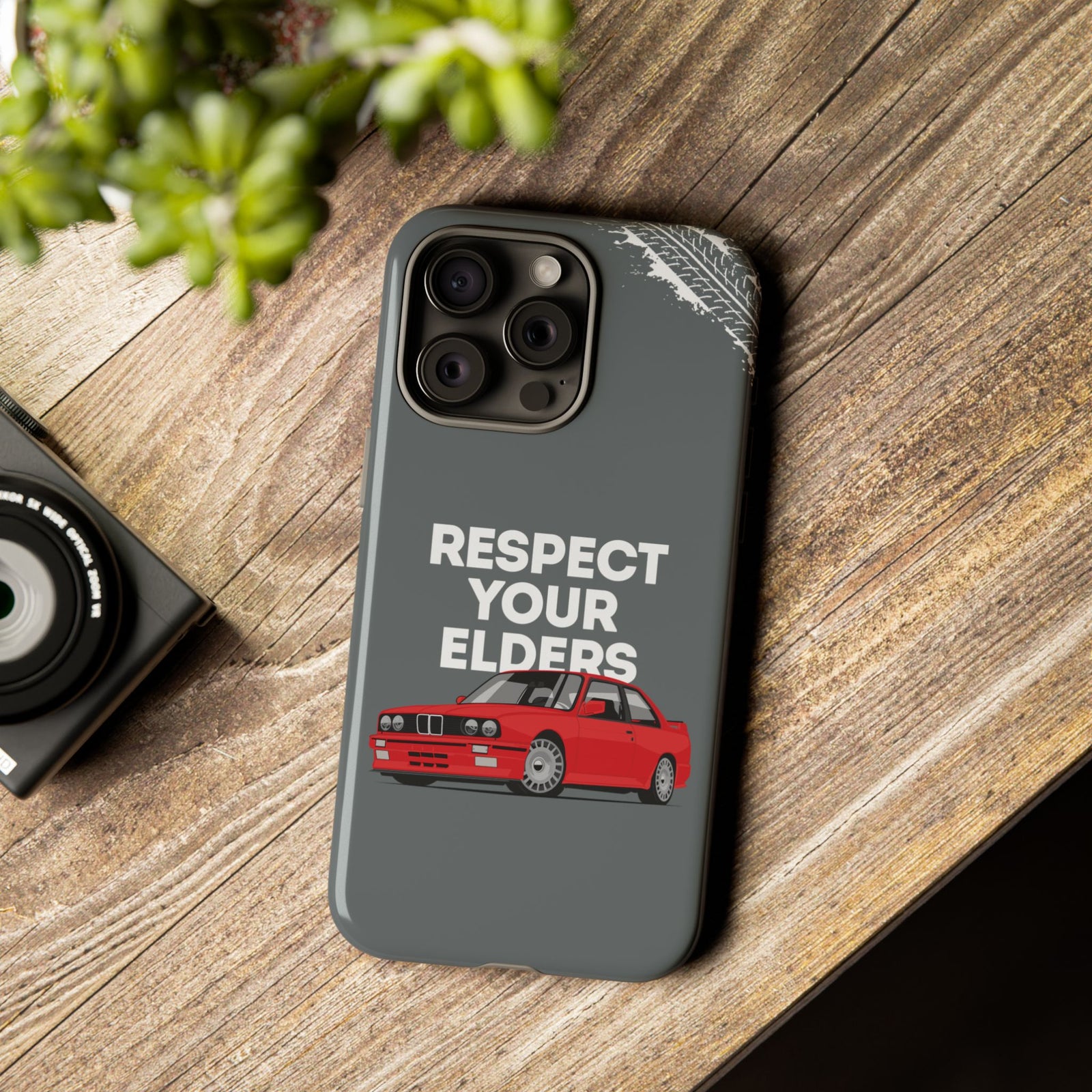 E30 M3 Respect Your Elders Tough Phone Case | Classic Car Guy Gift