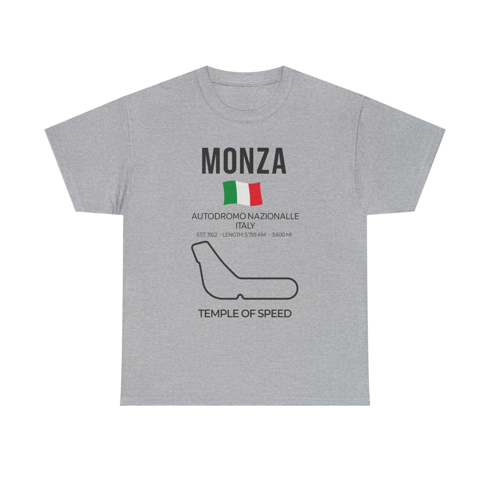 Man wearing Monza Race Track T-Shirt shirt - car enthusiast gift