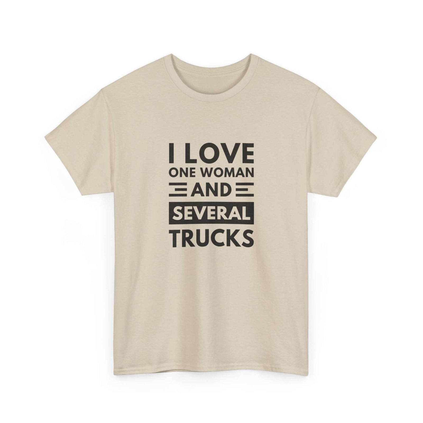 I Love One Woman and Several Trucks T-Shirt | Funny Trucker Gift