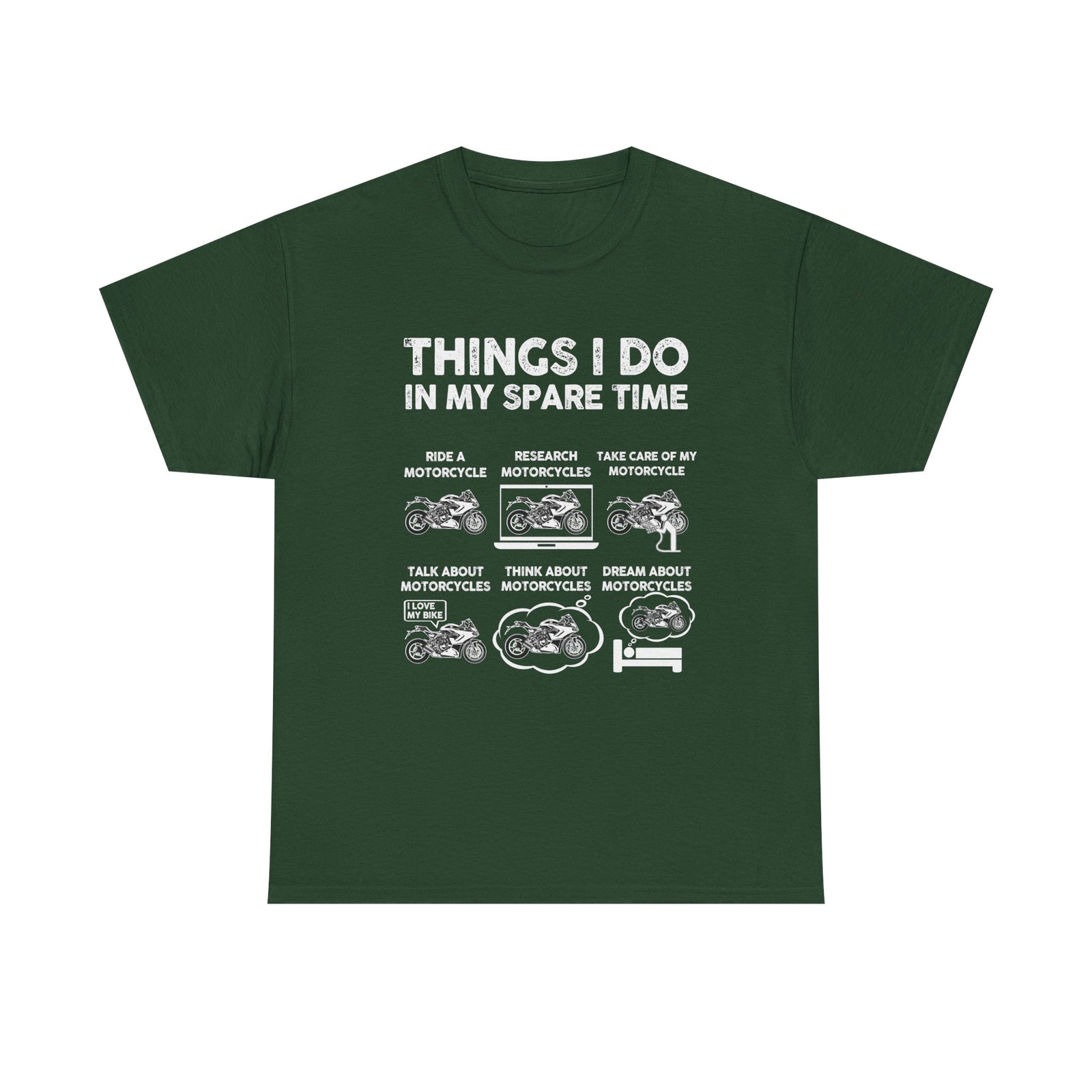 Things I Do Motorcycle shirt back view - motorcycle enthusiast gift