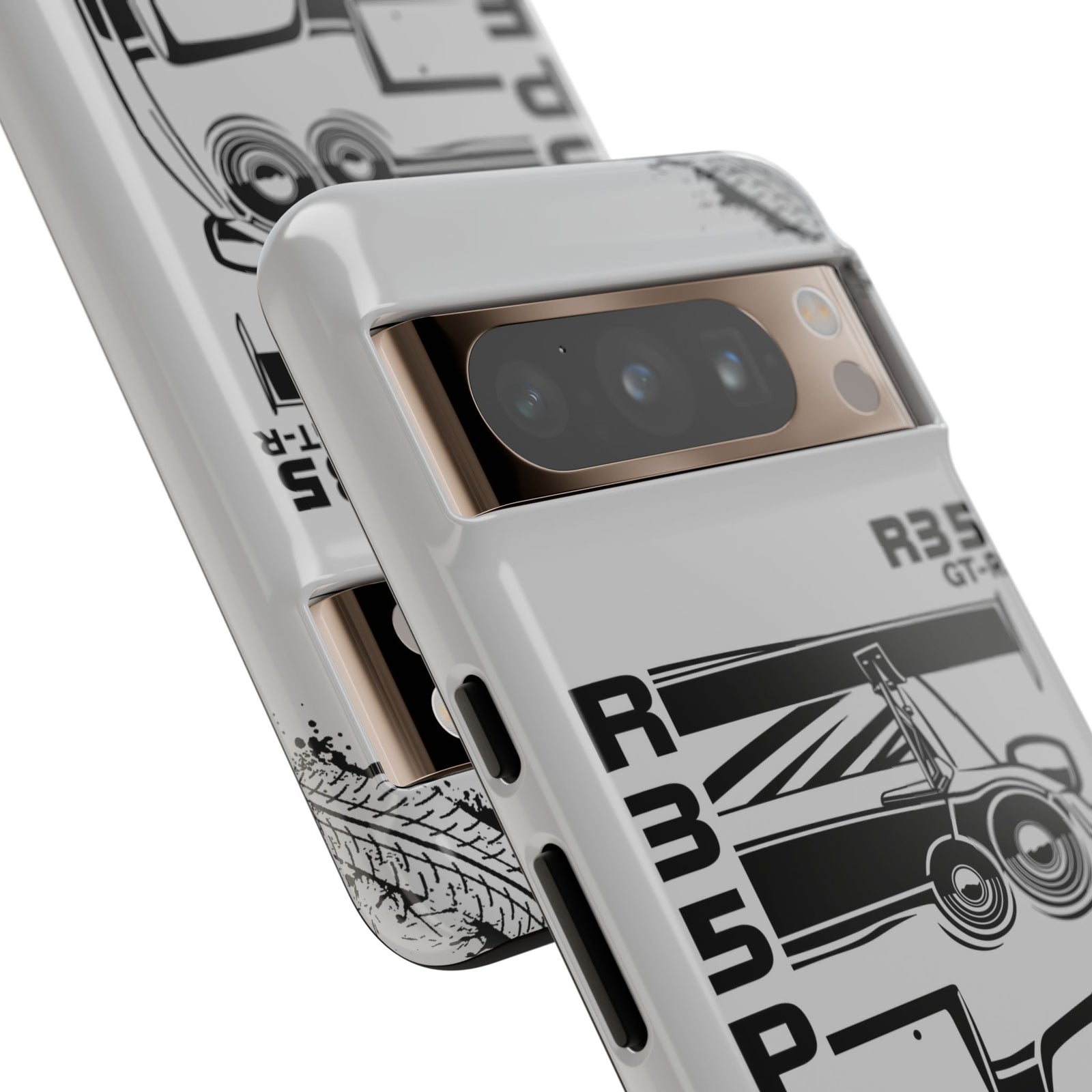 JDM Front View Tough Phone Case - iPhone 14 Plus, glossy, lifestyle photo