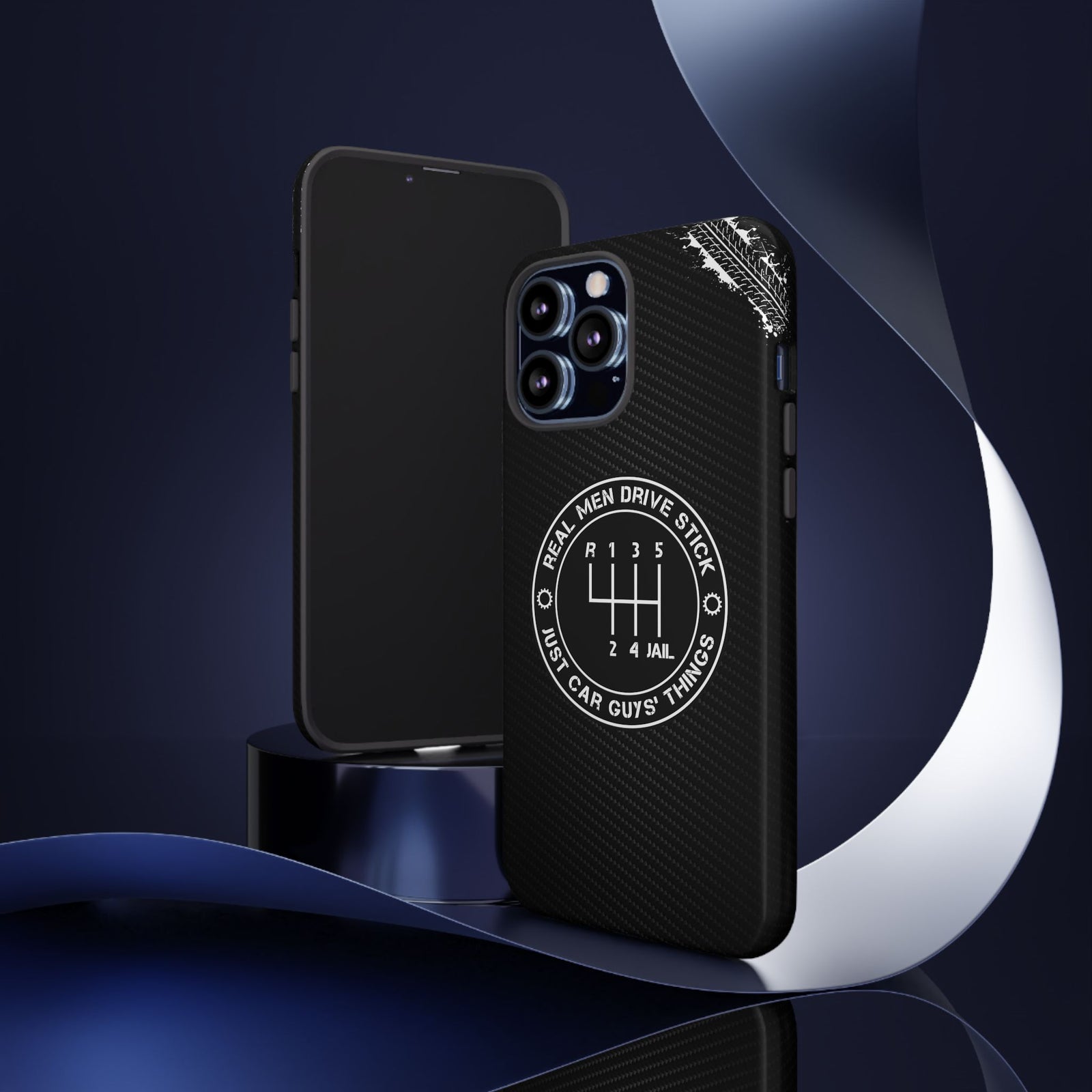 Real Men Drive Stick Manual Transmission Tough Phone Case | Car Guy Gift