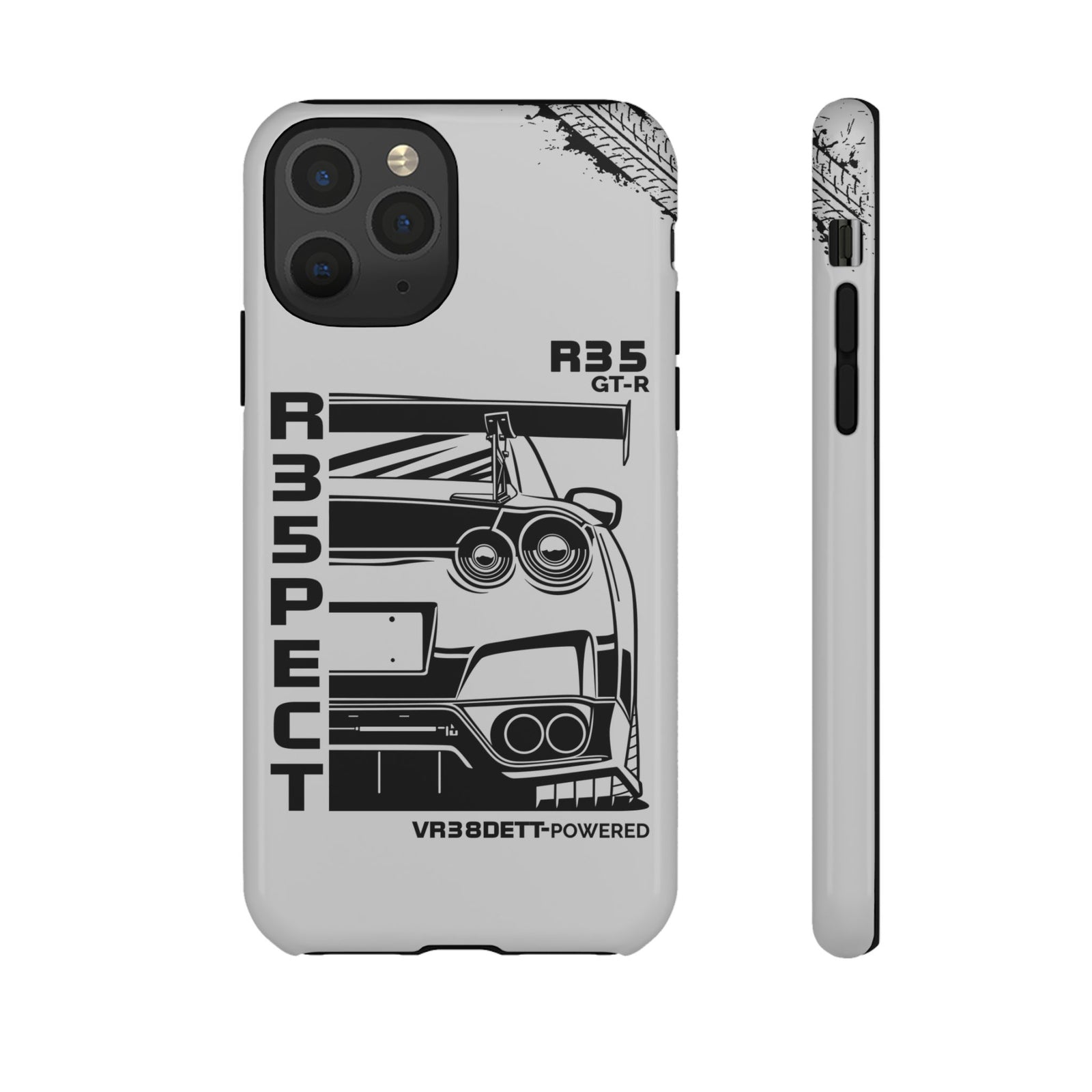 JDM Front View Tough Phone Case - iPhone 11 Pro, glossy, front and side view