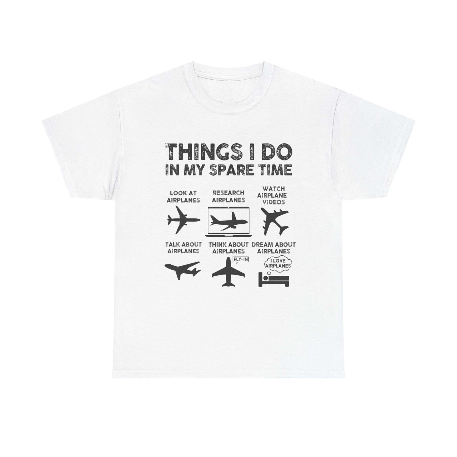Things I Do in My Spare Time Aviation t-shirt - funny pilot gift