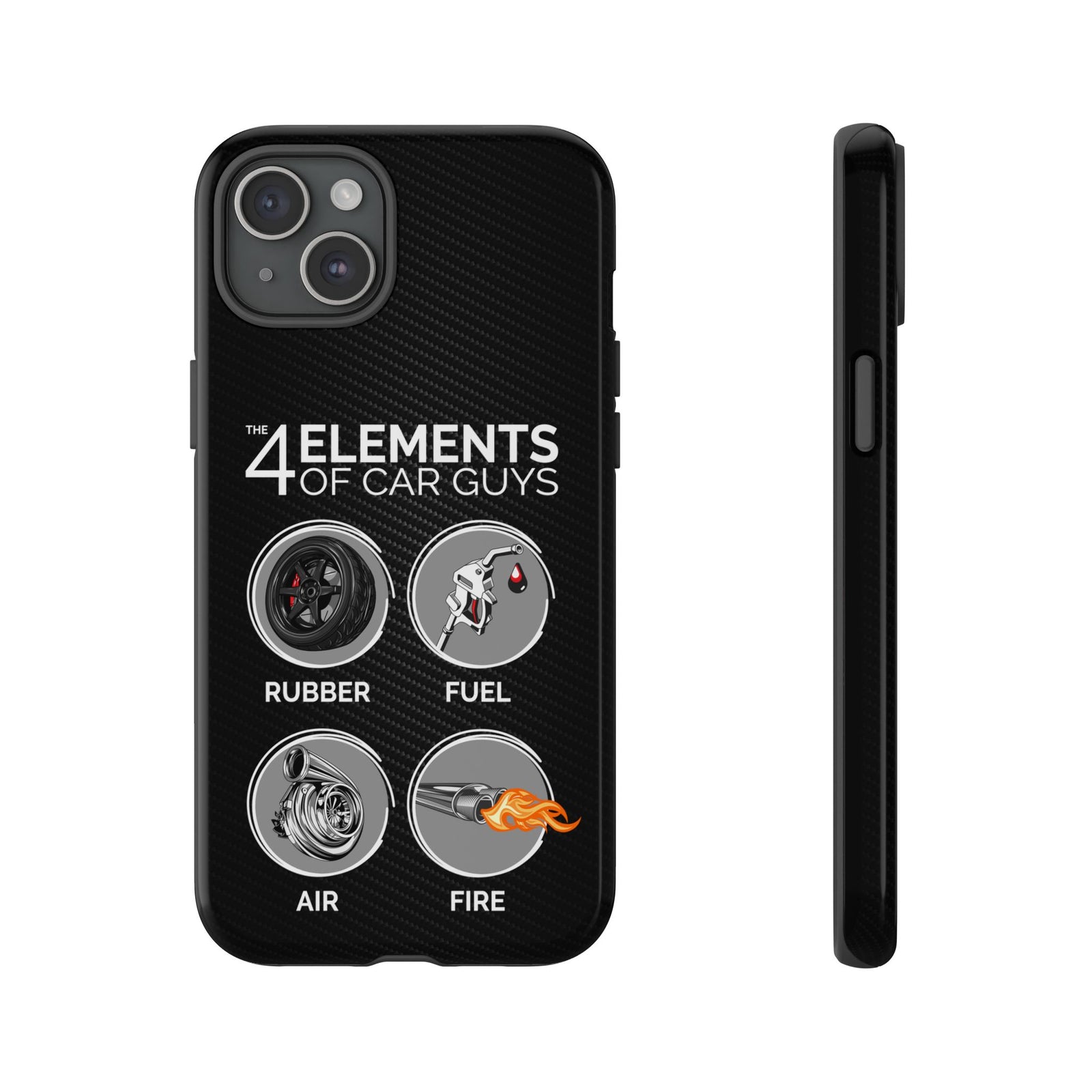 The 4 Elements of Car Guys Tough Phone Case | Funny Car Lover Gift