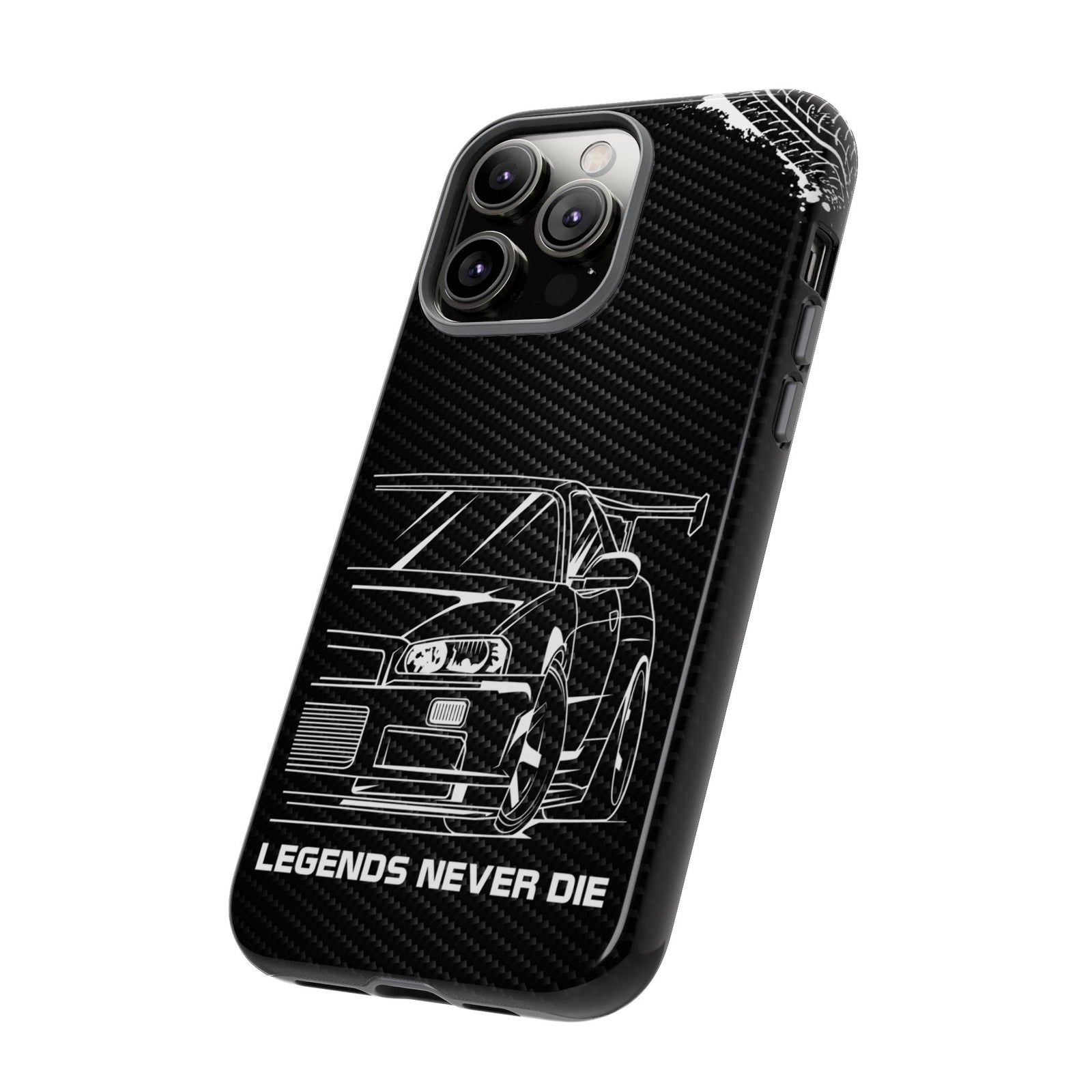 JDM Legends Never Die Tough Phone Case - iPhone 14 Pro Max, glossy, side view