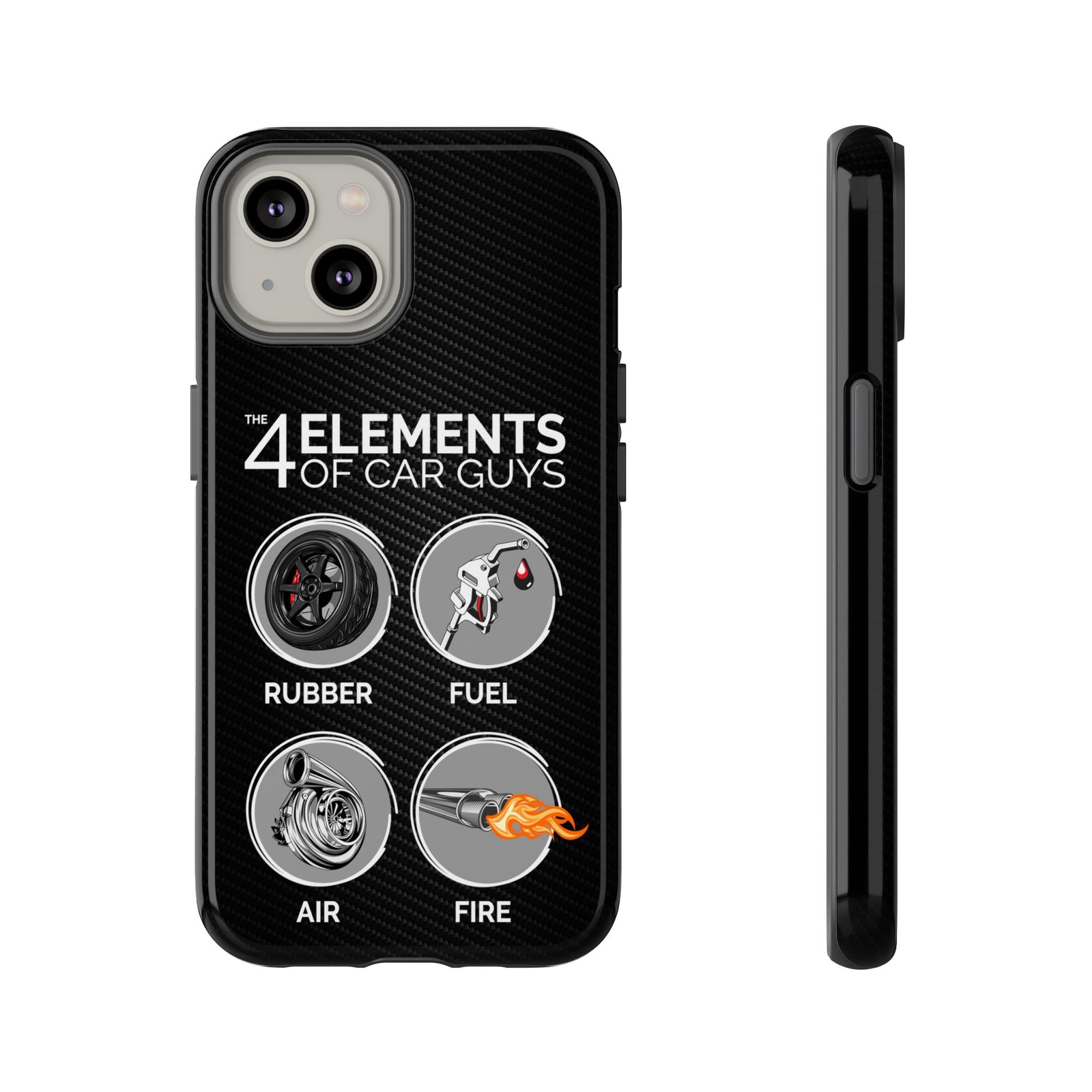 The 4 Elements of Car Guys Tough Phone Case | Funny Car Lover Gift