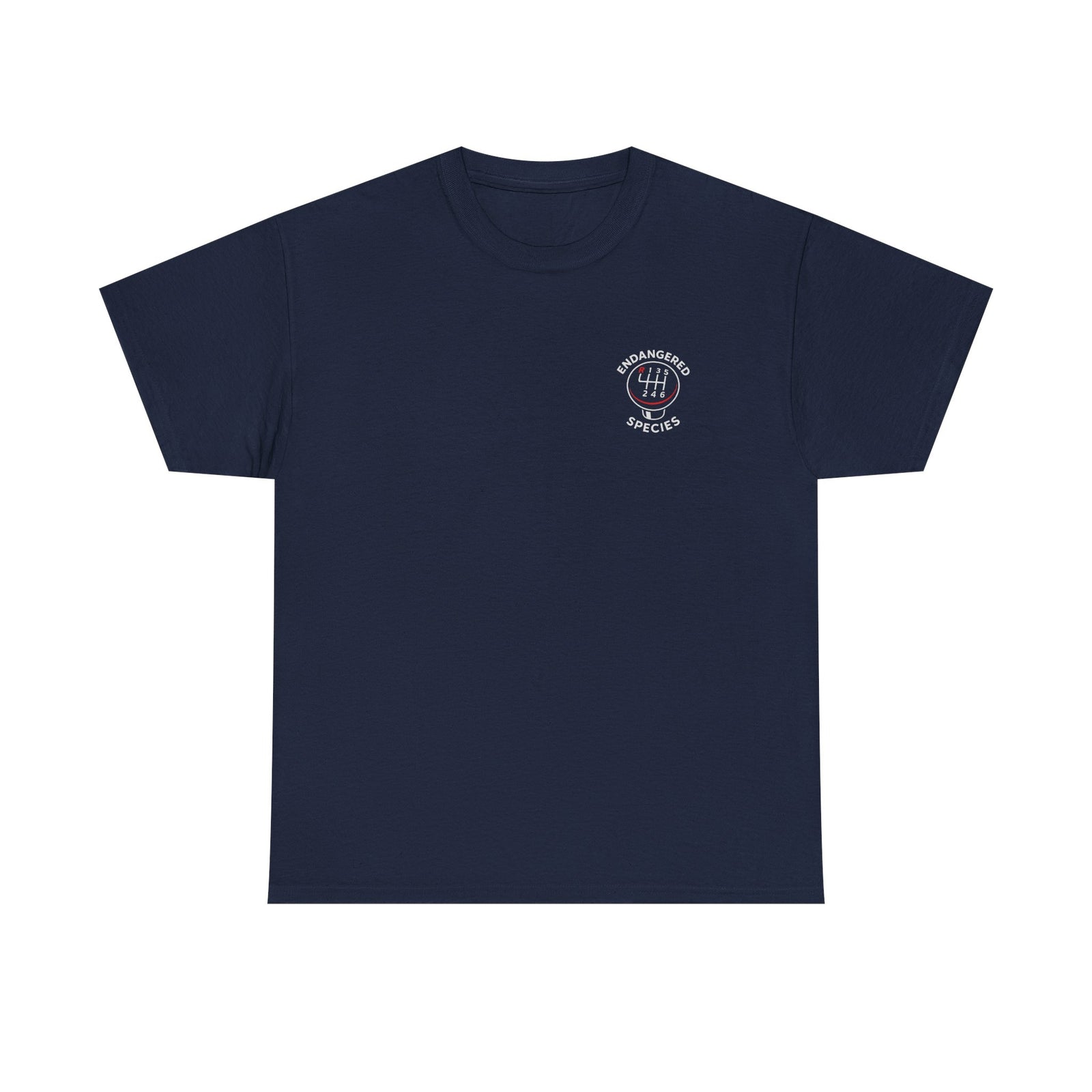 Endangered Species Stick Shift T-Shirt on model