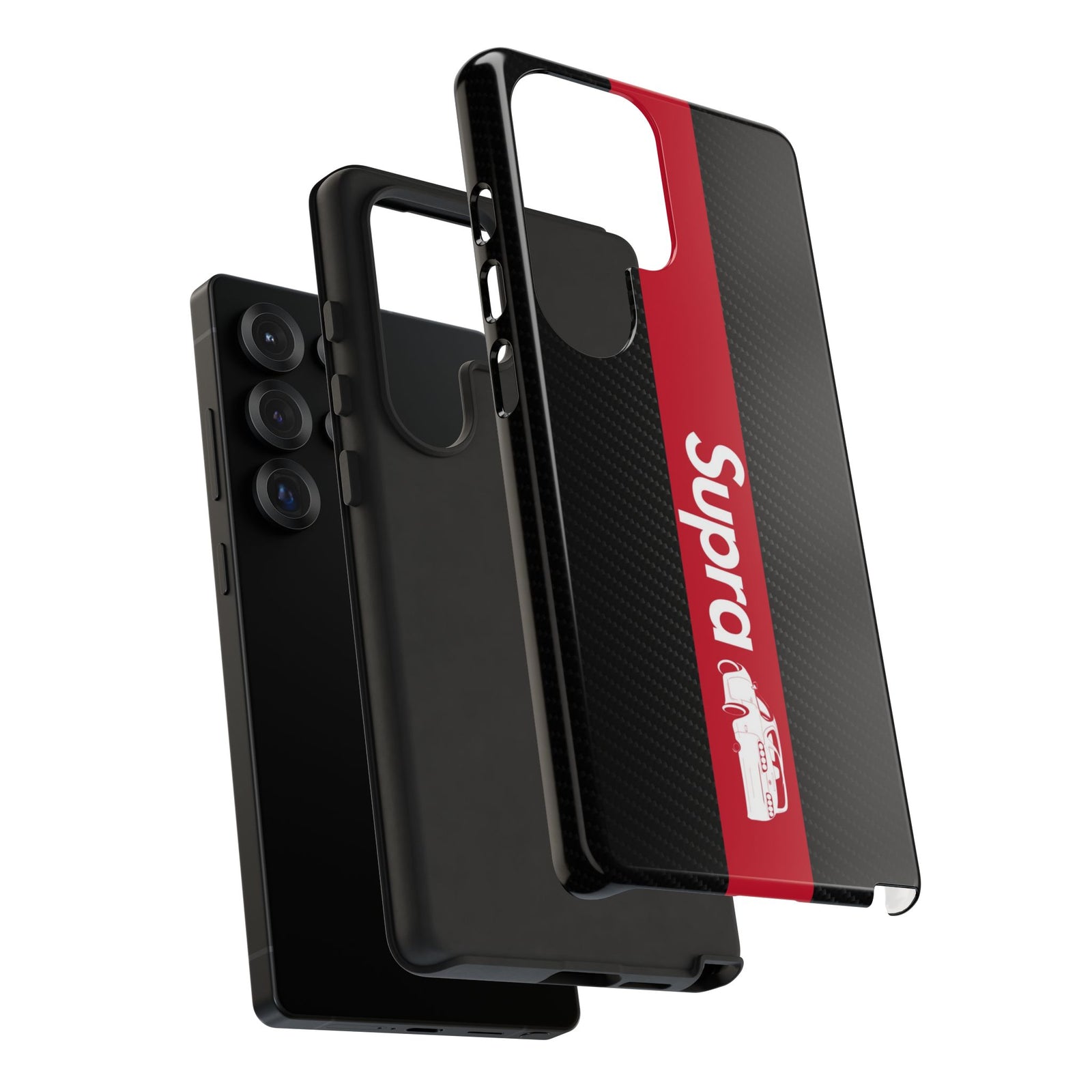 JDM Style Design Tough Phone Case - Samsung Galaxy S24 Plus, glossy, edge and port close-up