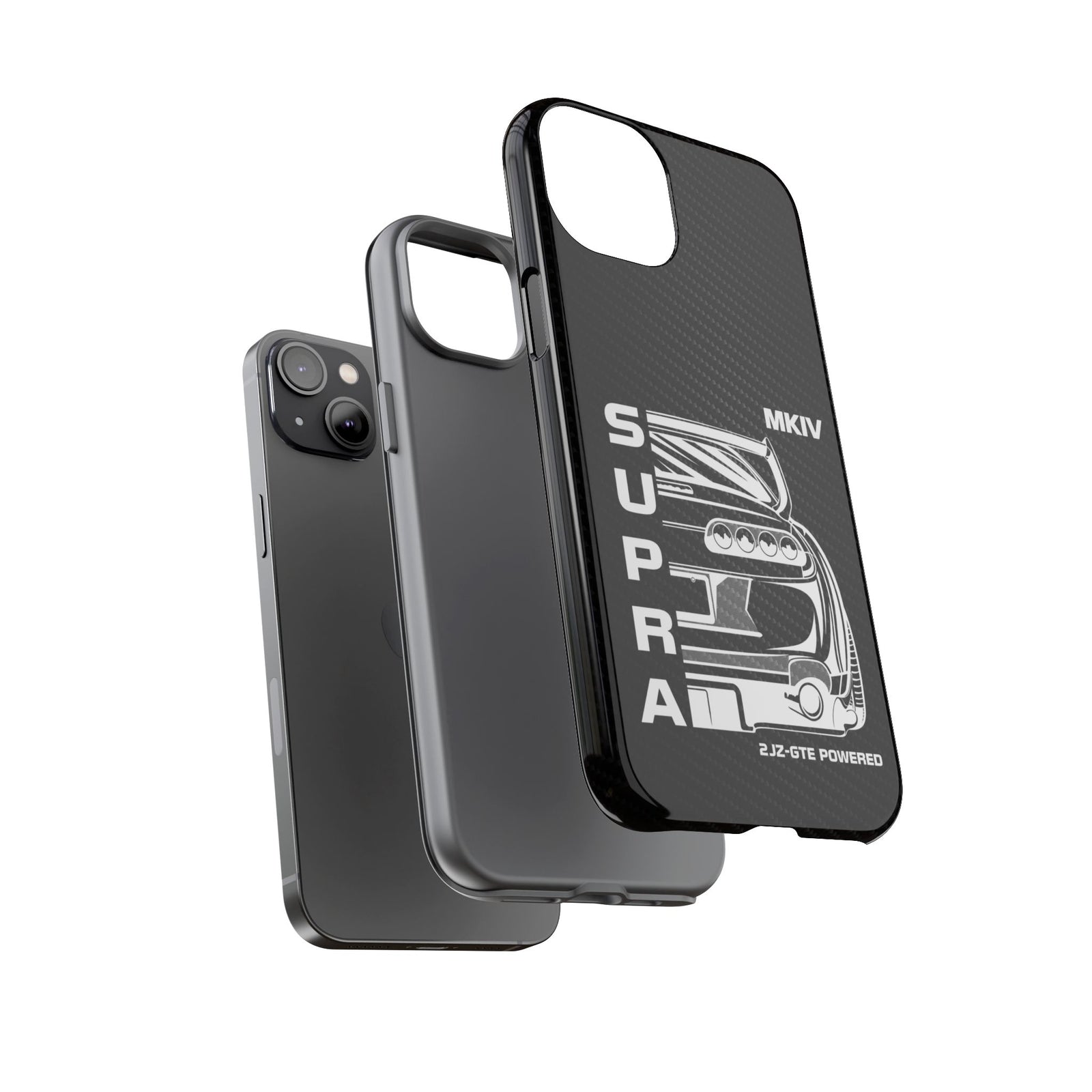 JDM Back View Tough Phone Case - iPhone 14 Plus, glossy, dual-layer protection