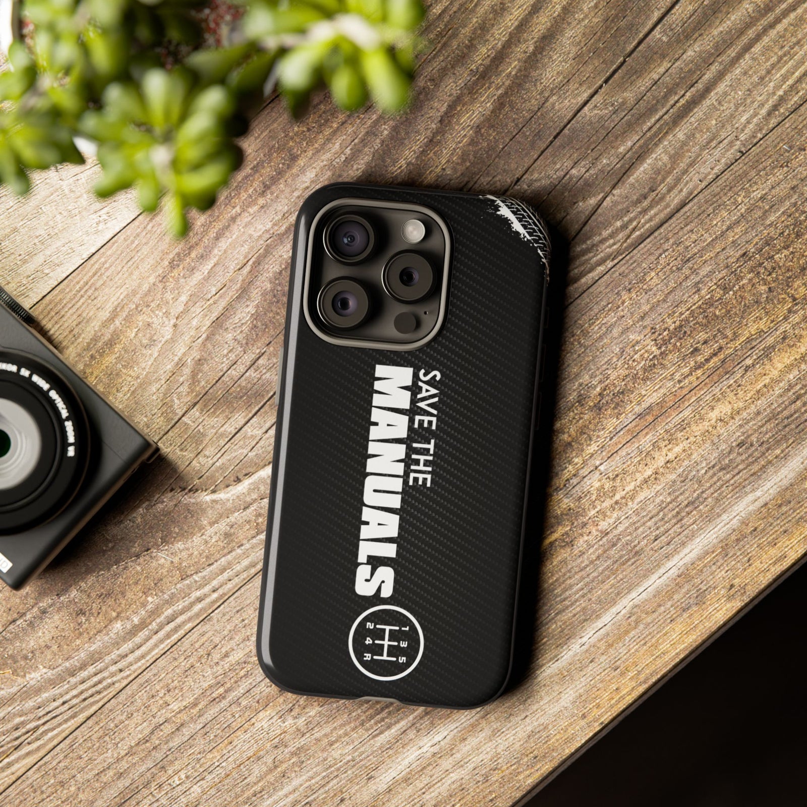 Save The Manuals Tough Phone Case | Manual Transmission Car Guy Gift