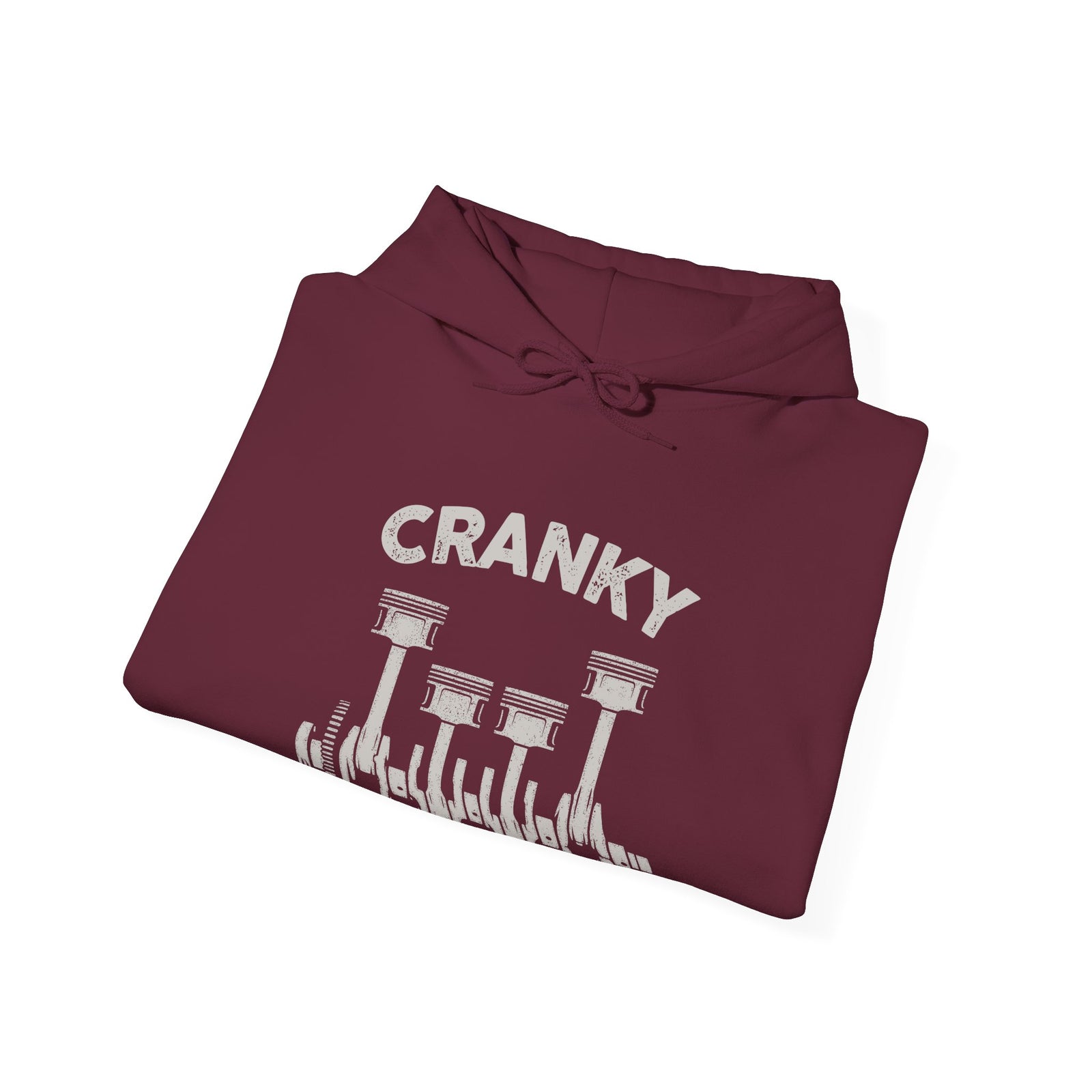 Cranky Mechanic Hoodie - Funny Car Guy Engine Humor - car guy hoodie gift for car enthusiasts