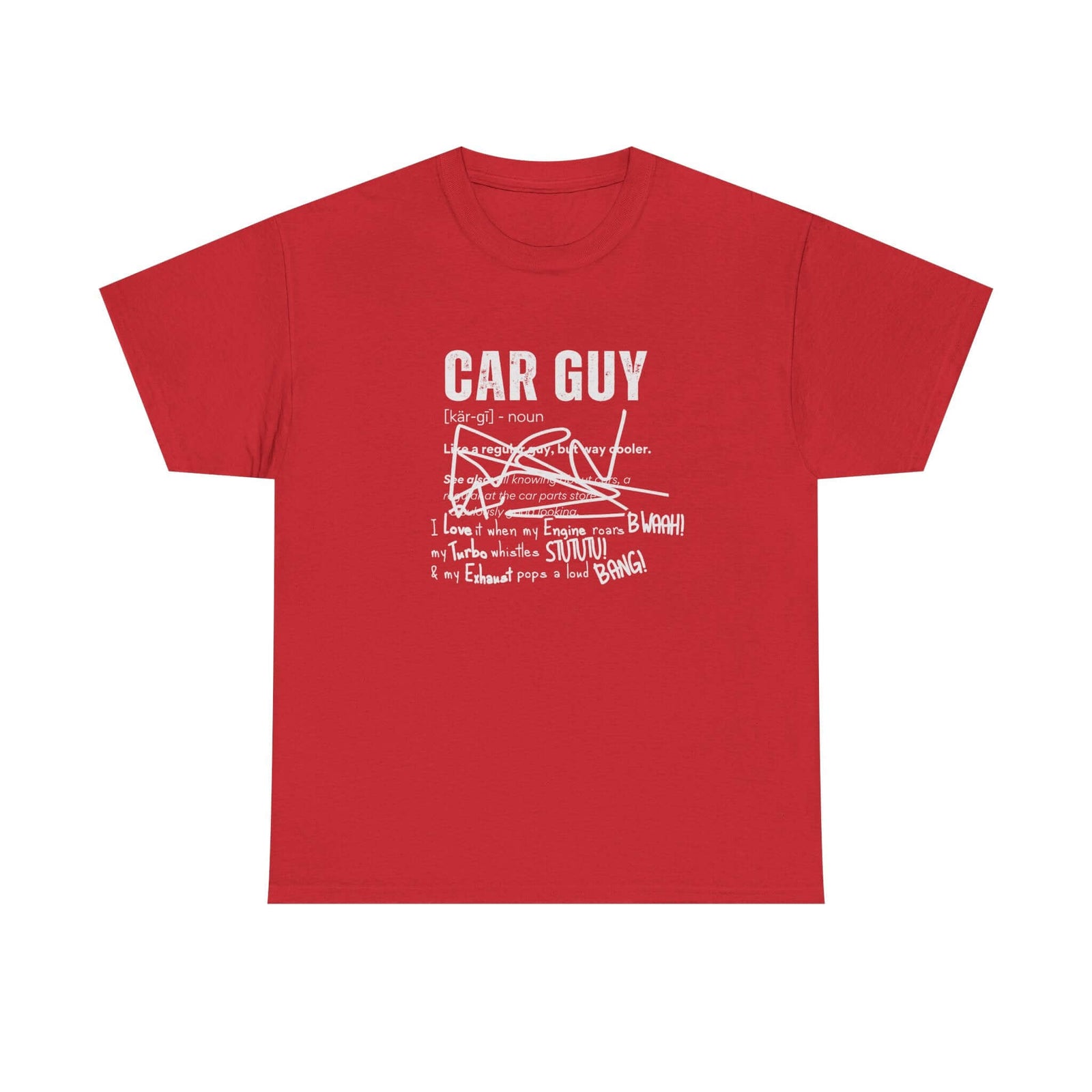 Car guy definition graphic tee - automotive shirt for gearheads