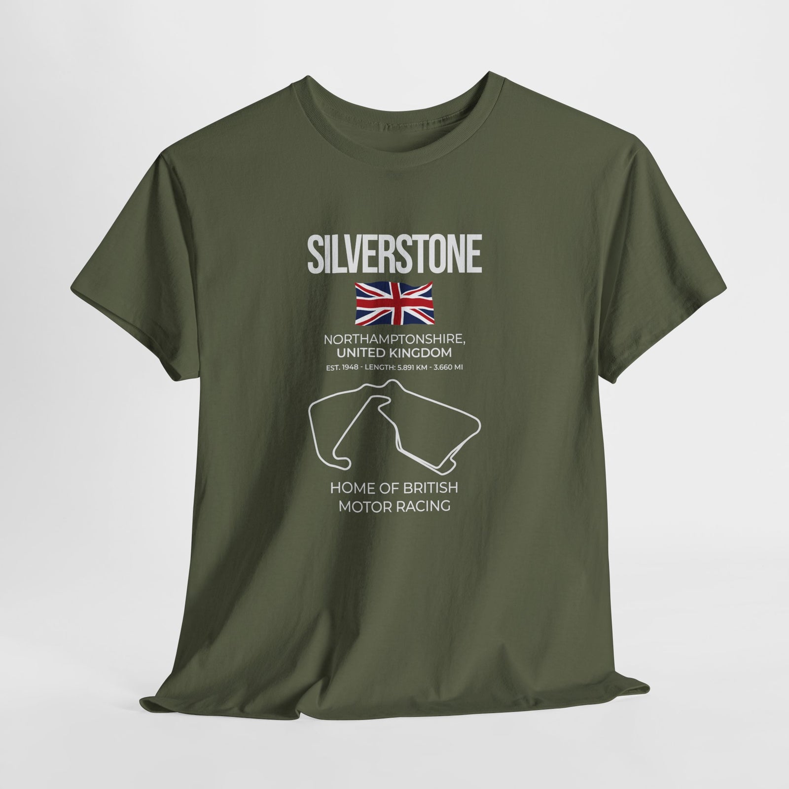 Silverstone Race Track T-Shirt | British Grand Prix Circuit Motorsport Tee