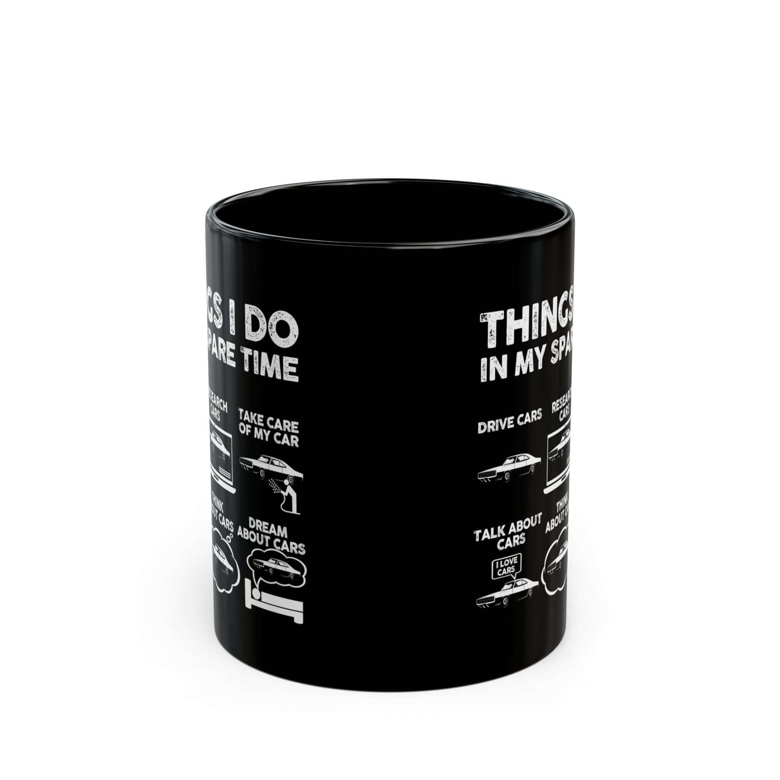 Things I Do in My Spare Time Muscle Car Mug mug - car enthusiast gift