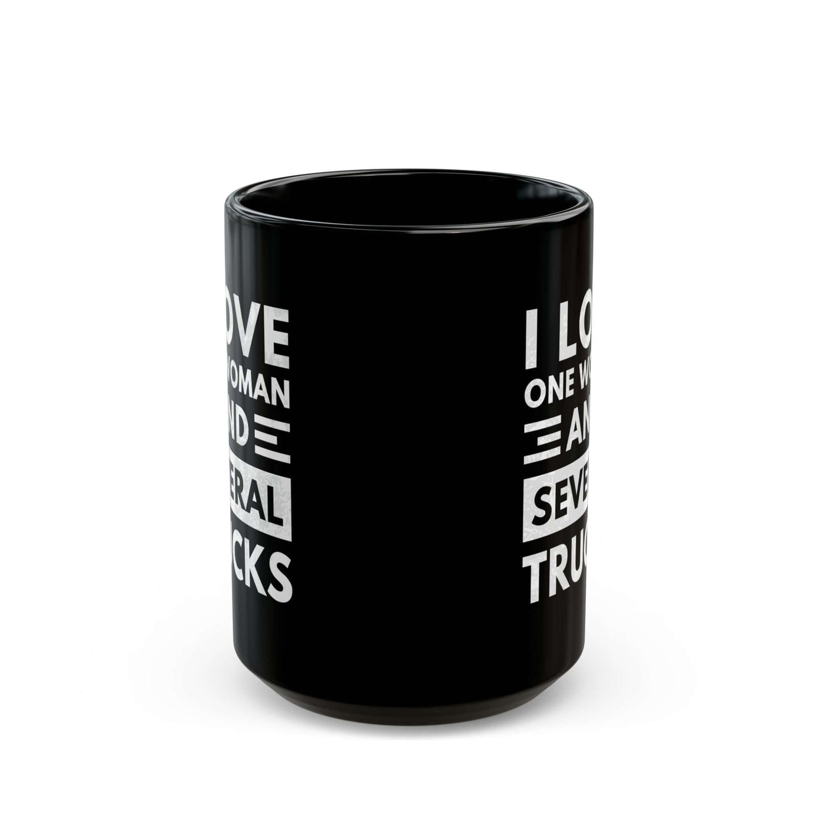 I Love One Woman and Several Trucks Mug coffee cup - gearhead gift idea