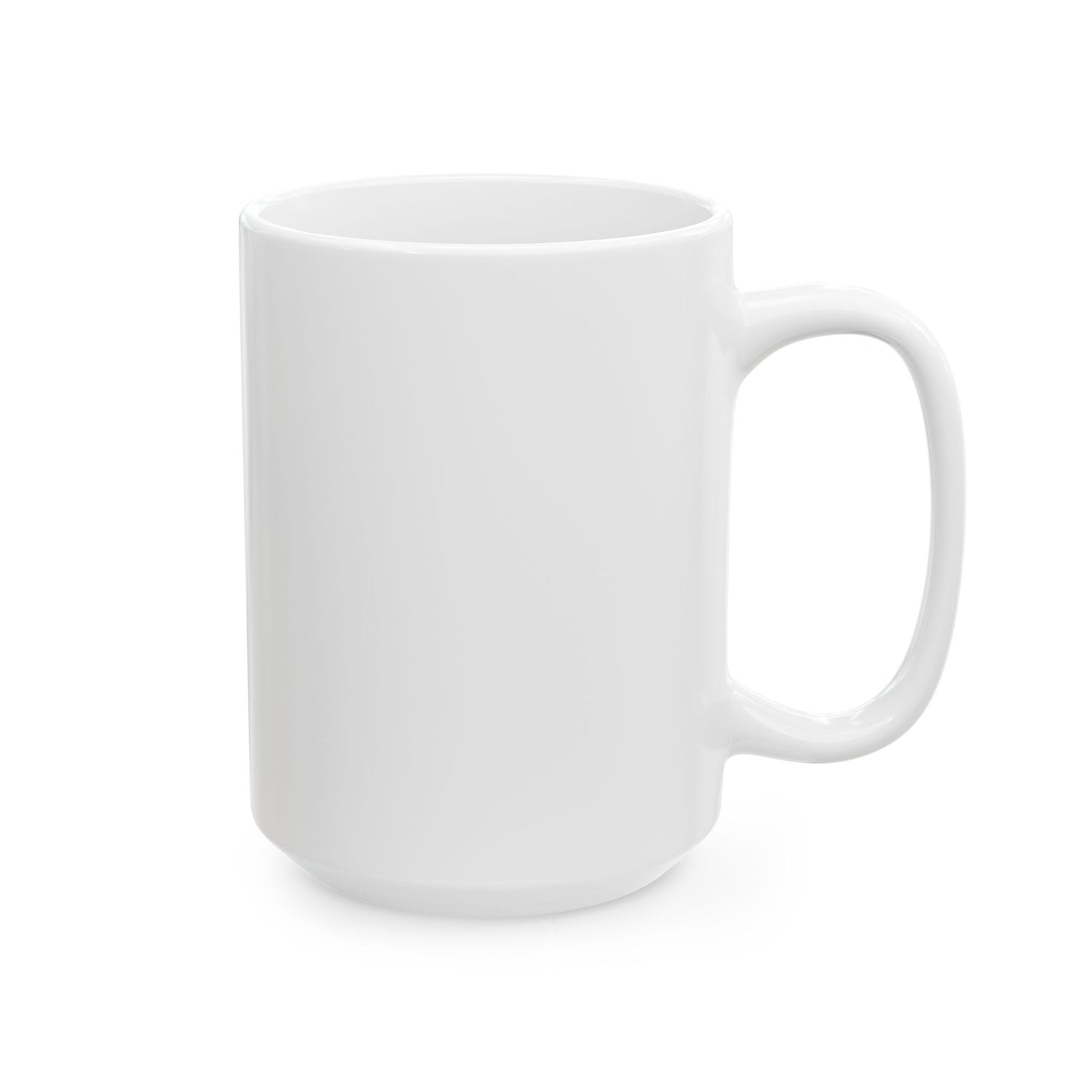 Retro 90s Road Play Carpet Mug - 15oz white coffee mug, handle on the right
