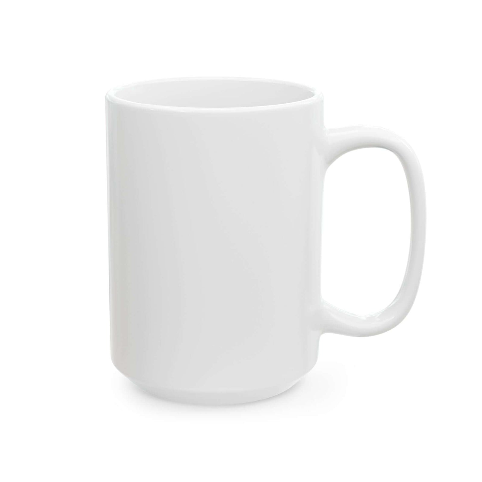 Retro 90s Road Play Carpet Mug - 15oz white coffee mug, handle on the right