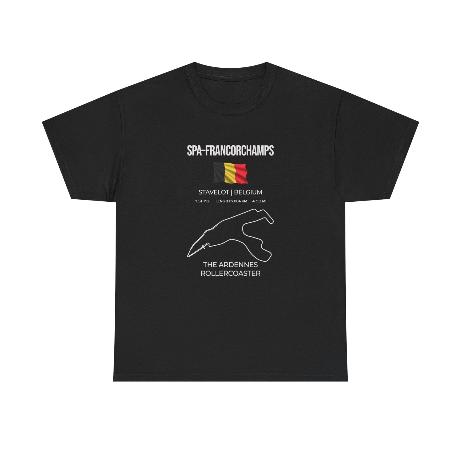 Spa-Francorchamps F1 Racing Track T-Shirt