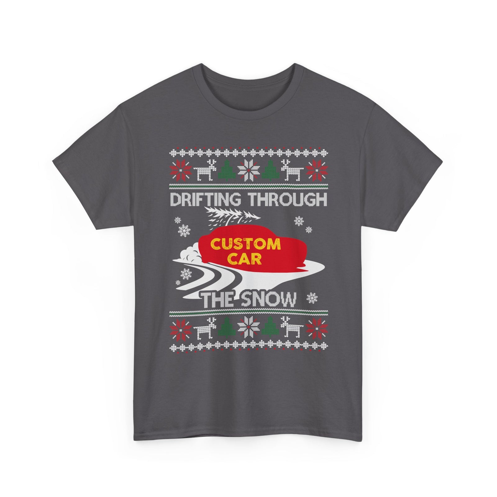 Custom Drift Car Christmas T-Shirt