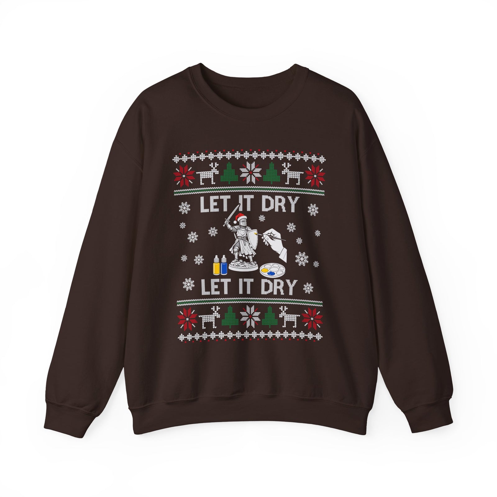 Let It Dry Christmas Sweatshirt in Dark Chocolate