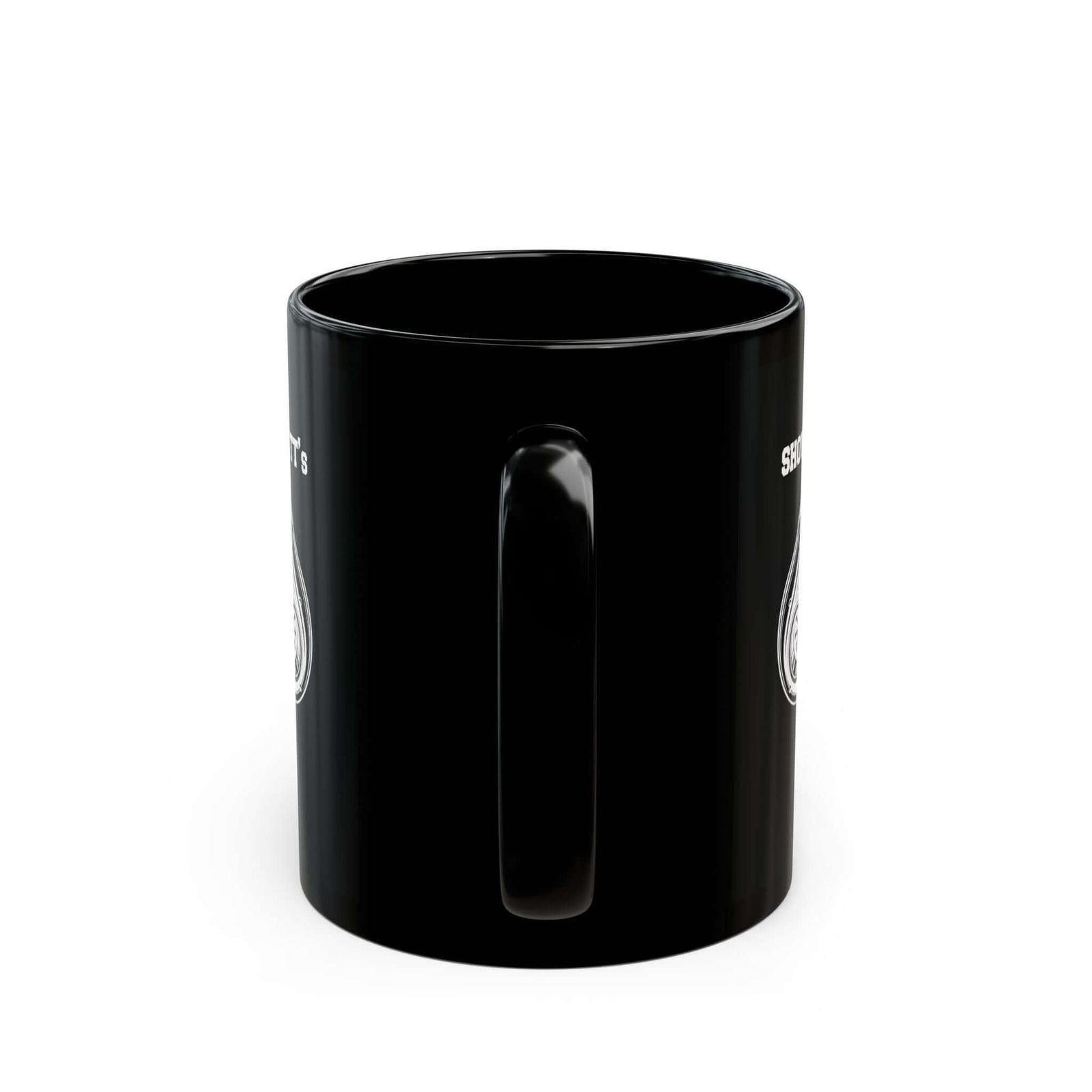 Show Me Your TTs Twin Turbo Coffee Mug - 11oz black coffee mug, handle facing front