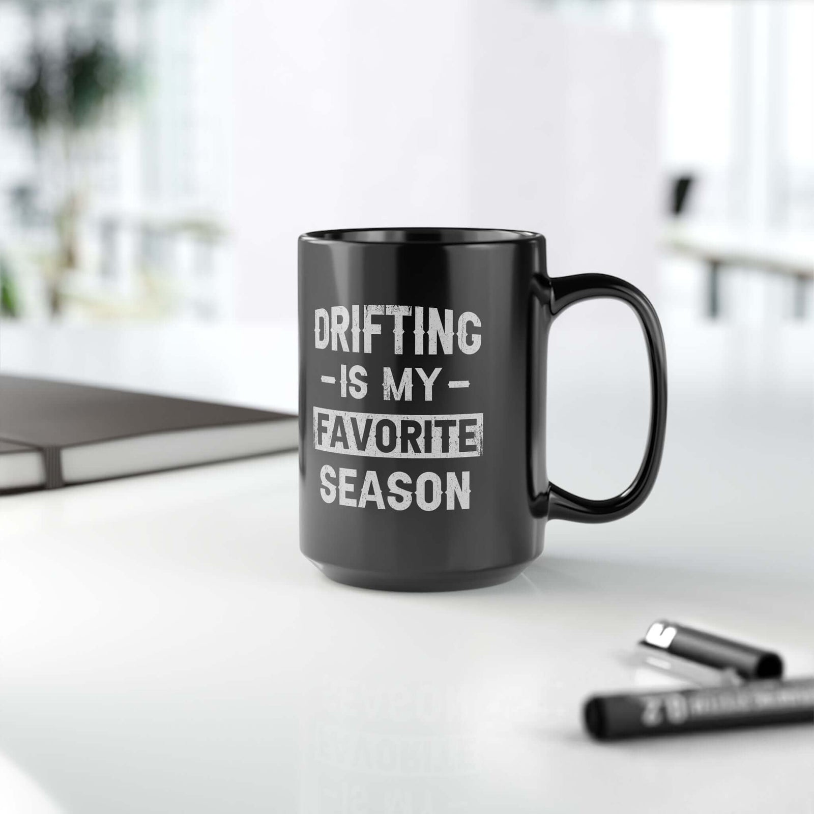 Drifting Is My Favorite Season Mug mug design - petrolhead gift