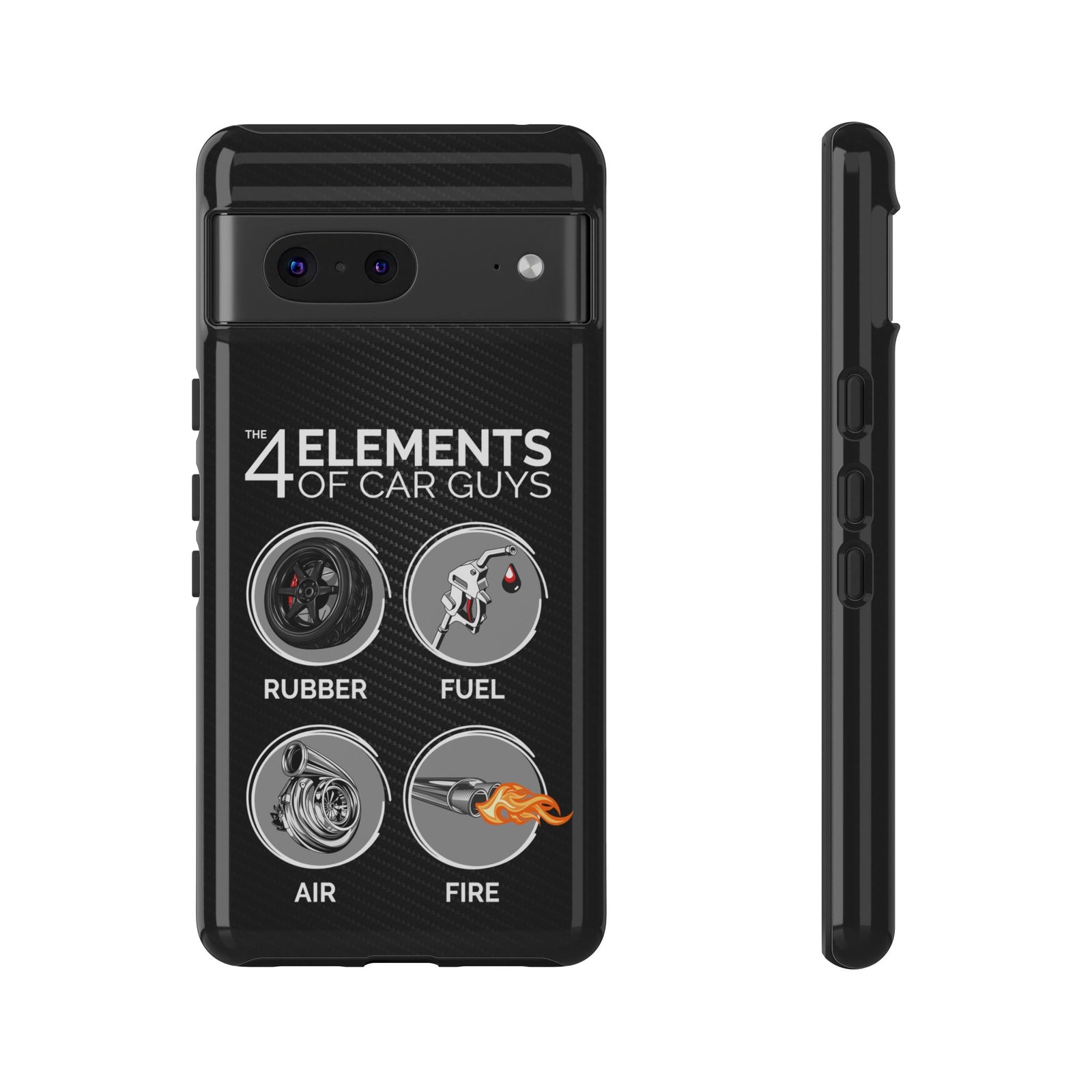 The 4 Elements of Car Guys Tough Phone Case | Funny Car Lover Gift