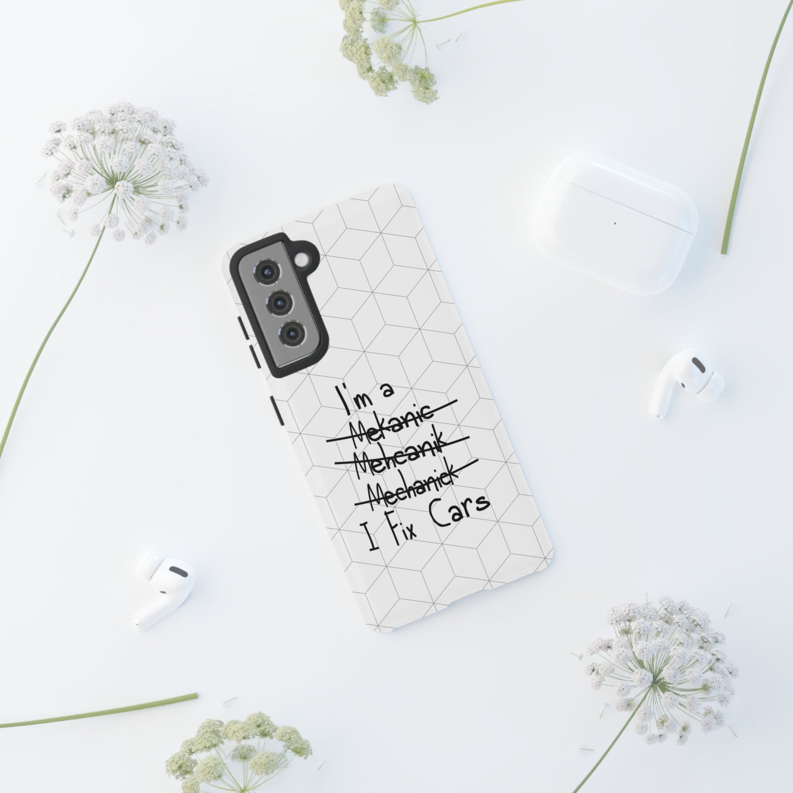 Mechanic I Fix Cars Funny Tough Phone Case | Car Guy Gift
