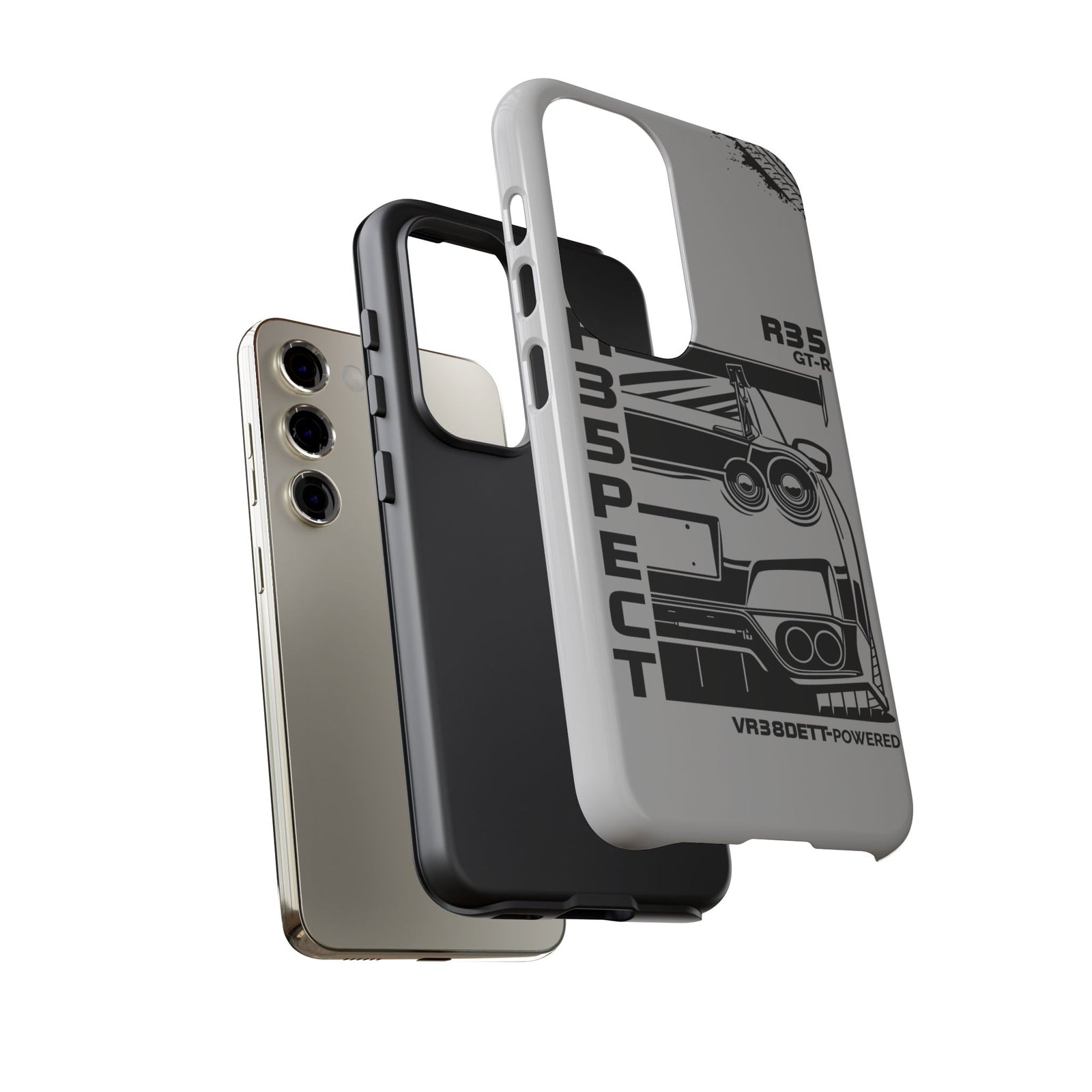 JDM Front View Tough Phone Case - Samsung Galaxy S25, glossy, dual-layer protection