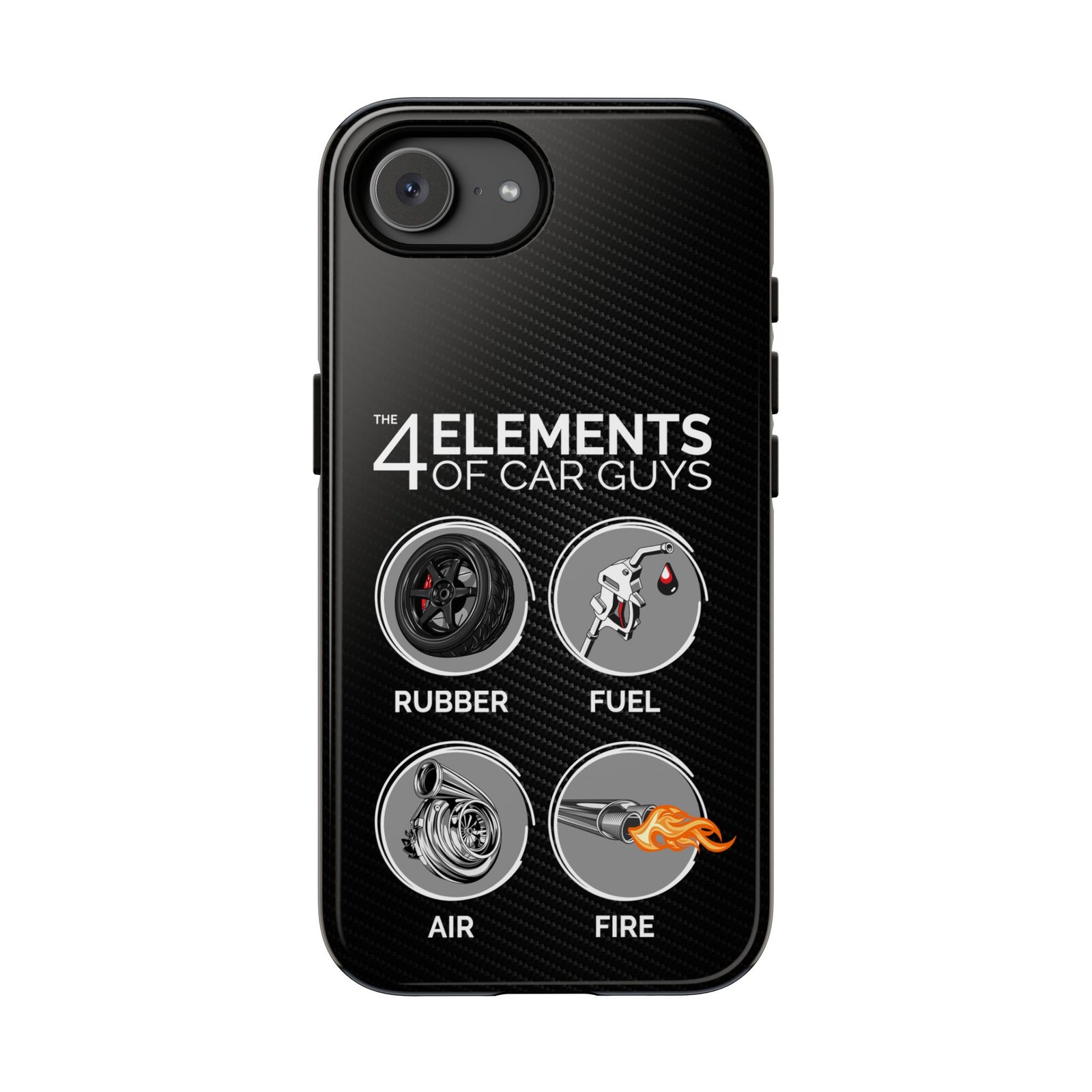 The 4 Elements of Car Guys Tough Phone Case | Funny Car Lover Gift