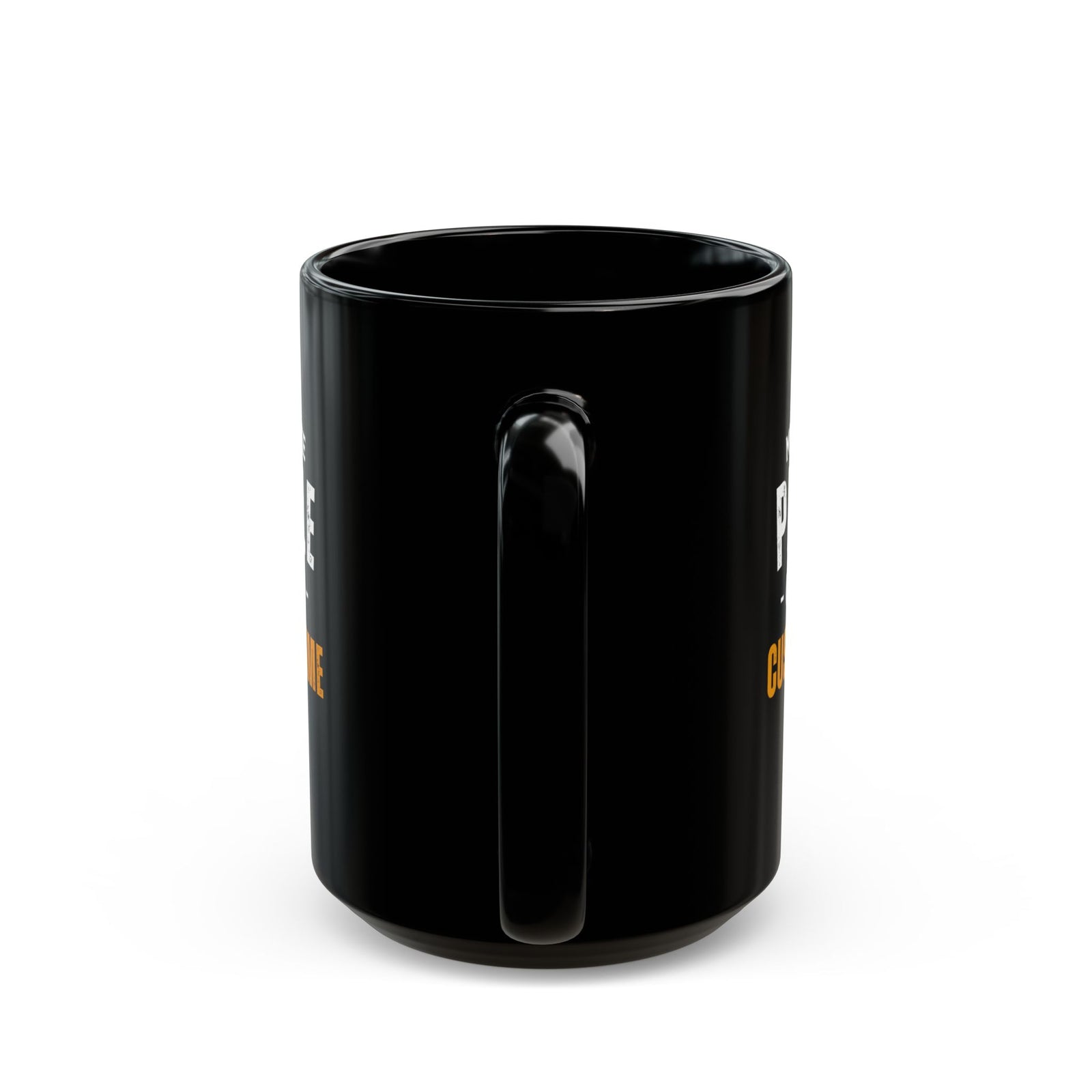 My Favorite People Call Me Mug - 15oz black coffee mug, handle facing front