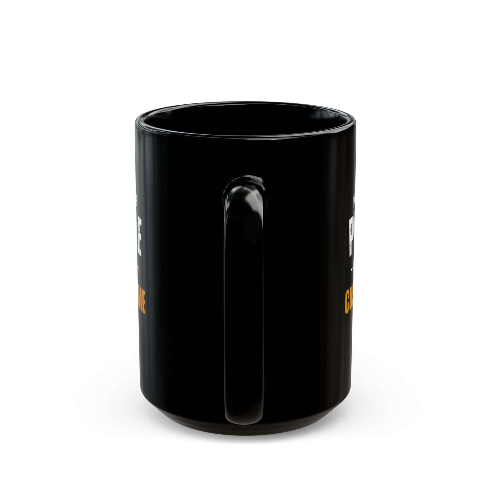 My Favorite People Call Me Mug - 15oz black coffee mug, handle facing front