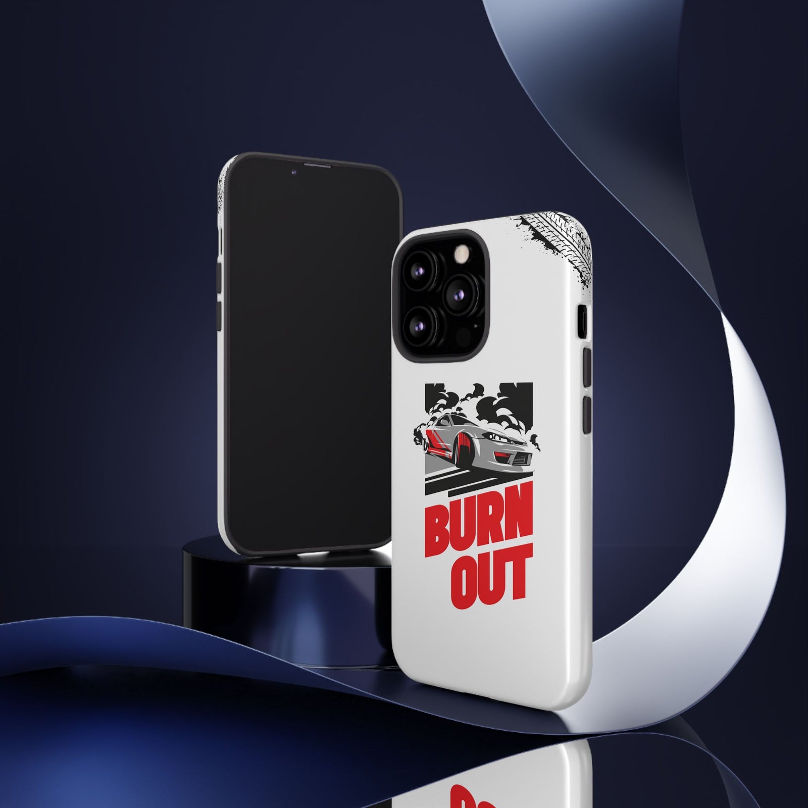 JDM Burnout Tough Car Phone Case - iPhone 13 Pro, glossy, lifestyle photo