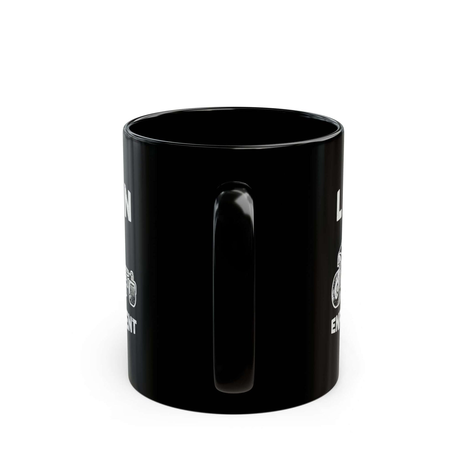 Lawn Enforcement mug - funny lawn mowing humor design - gift for yard enthusiast