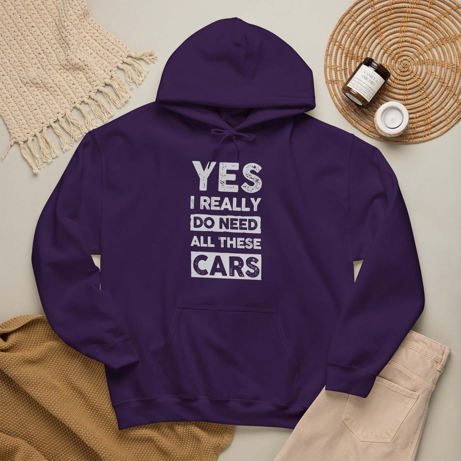 Yes I Really Do Need All These Cars Hoodie - funny car guy gift pullover