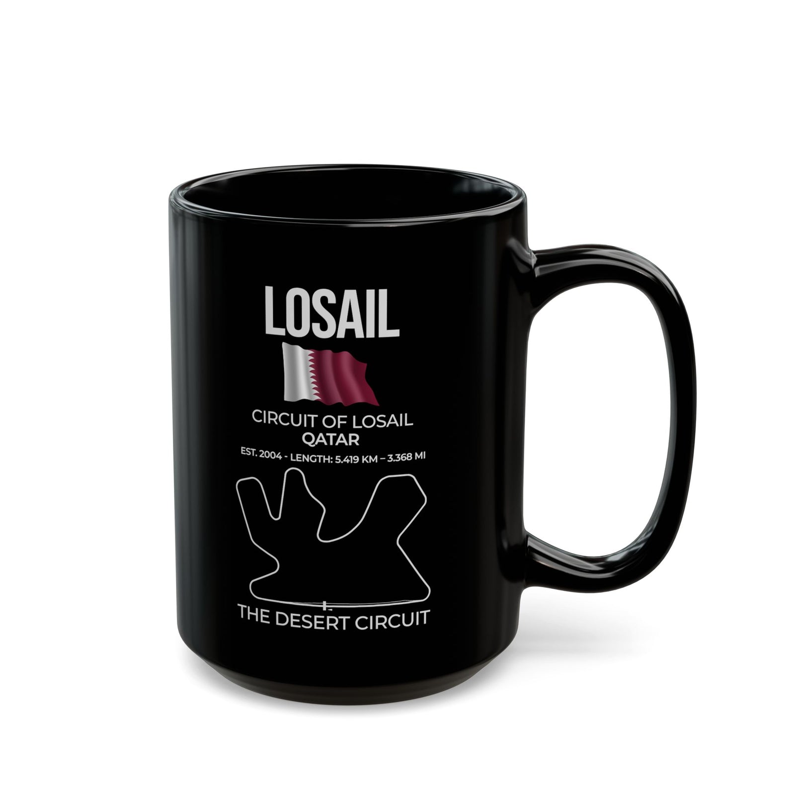 Losail Race Track Coffee Mug ceramic coffee mug - gift for car fans